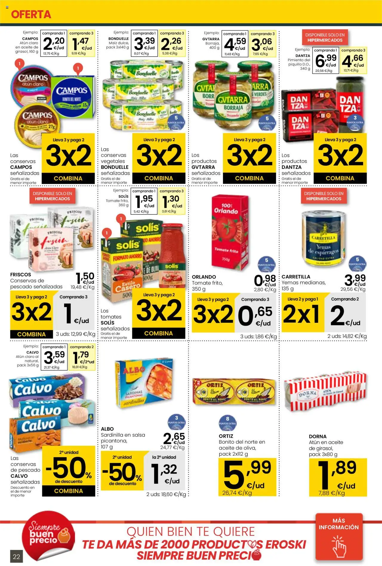 Eroski - Ofertón │ válido desde el 28.08.2025 | Página: 22 | Productos: Aceite, Νερό καρύδας, Κάδος απορρυμάτων, Té