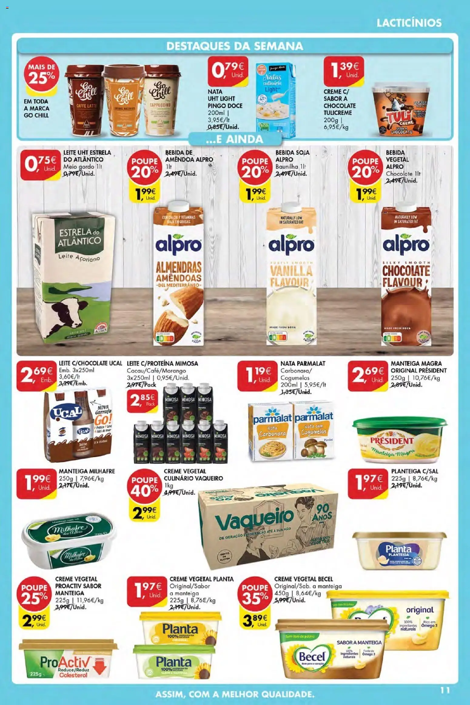 Pingo Doce Poupe Esta Semana Açores │ válido de 23.04.2026 | Página: 11 | Produtos: Chocolate, Creme, Natas, Bebida