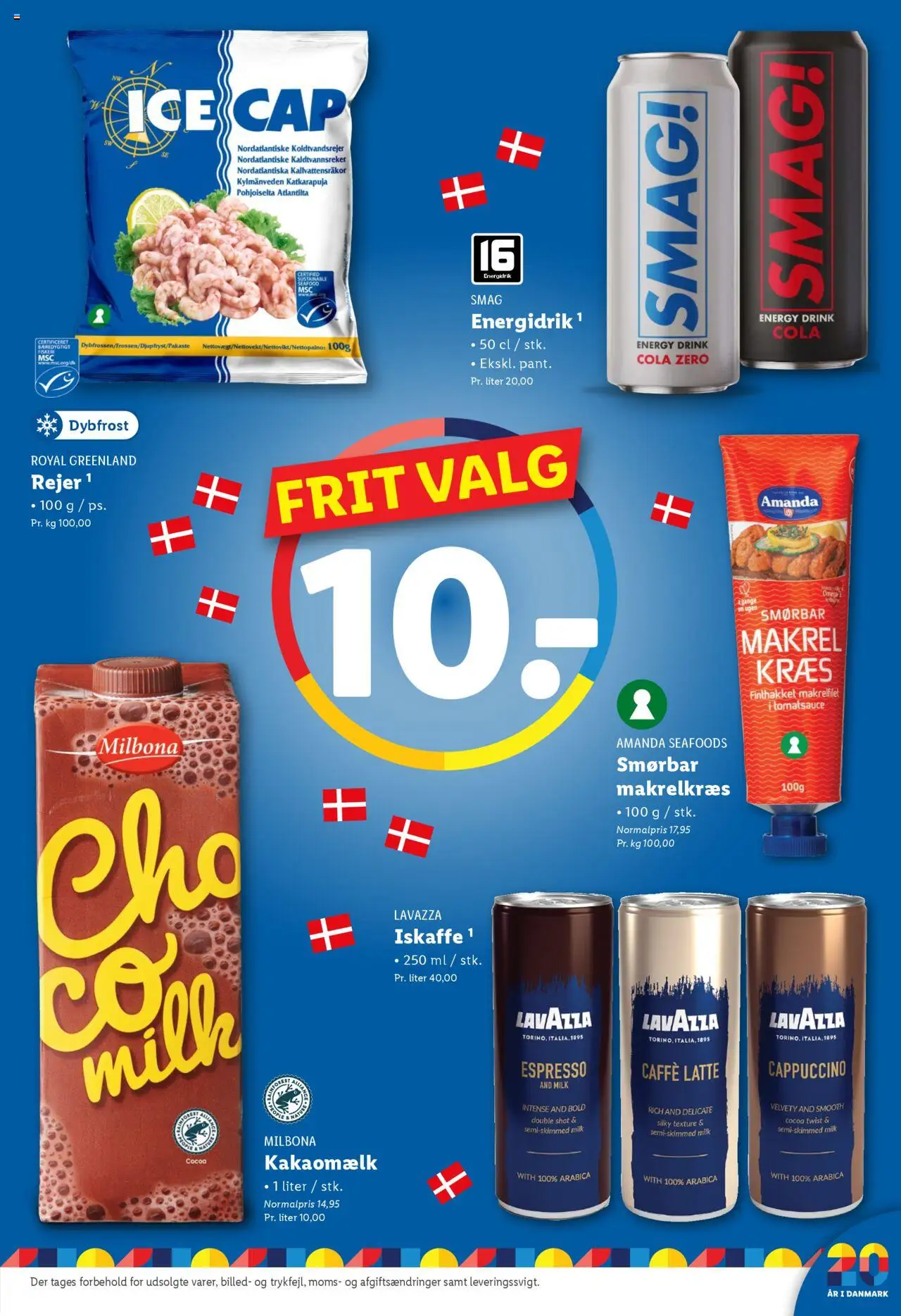 Lidl Tilbudsavis gyldig fra 24.08.2025 | Side: 7 | Produkter: Kakaomælk, Makrel, Cola, Rejer