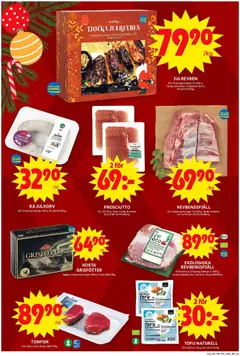 TONFISK, ICA. 260 g. Kyld. - Förhandsvisning av reklamblad från butik ICA Maxi aktuell från 22.12.2025 | Sida: 2 | Produkter: Revbensspjäll, Tonfisk