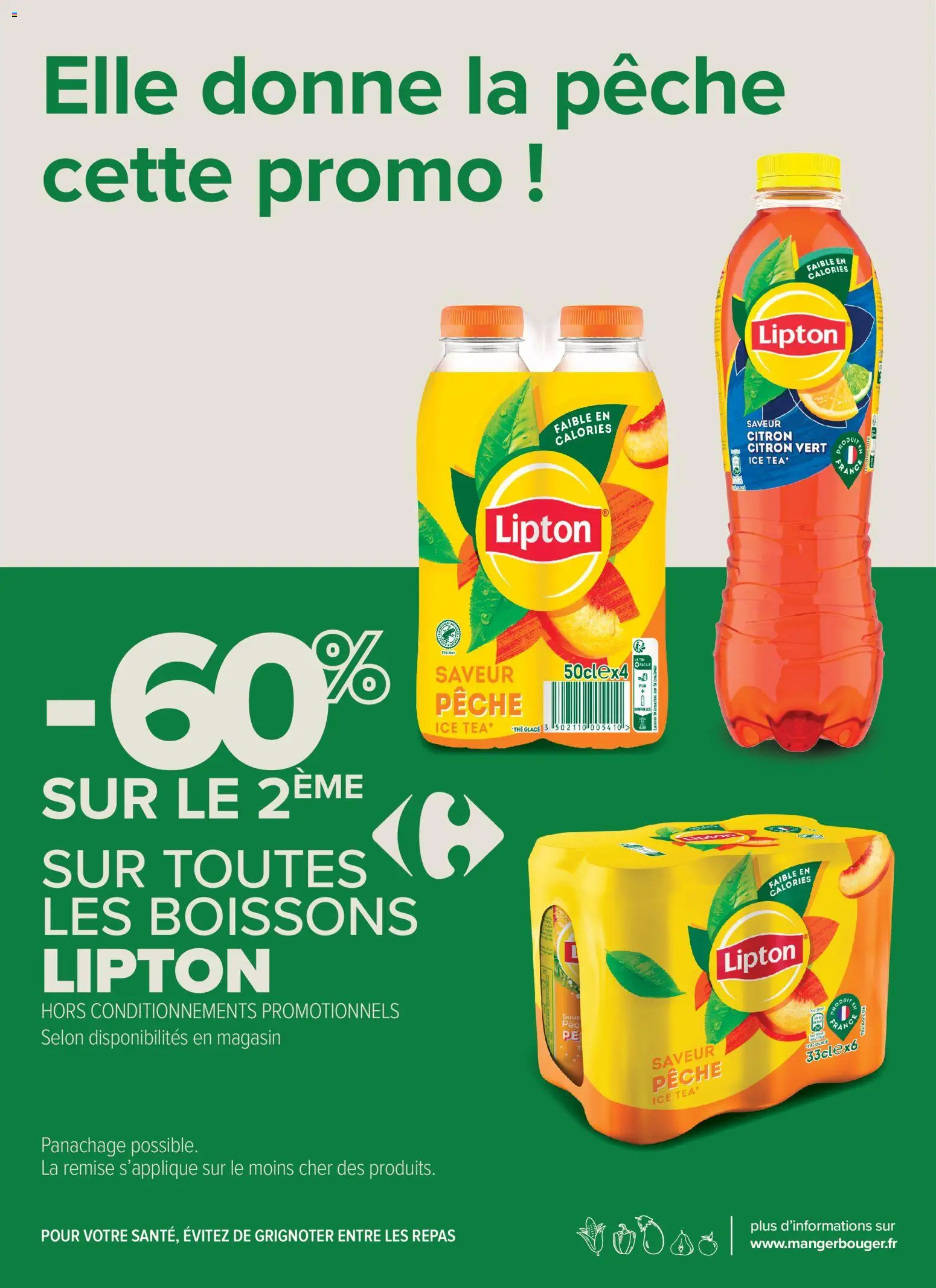 {H1} | Page: 12 | Produits: Citron, Pêche, Thé glacé, Thé