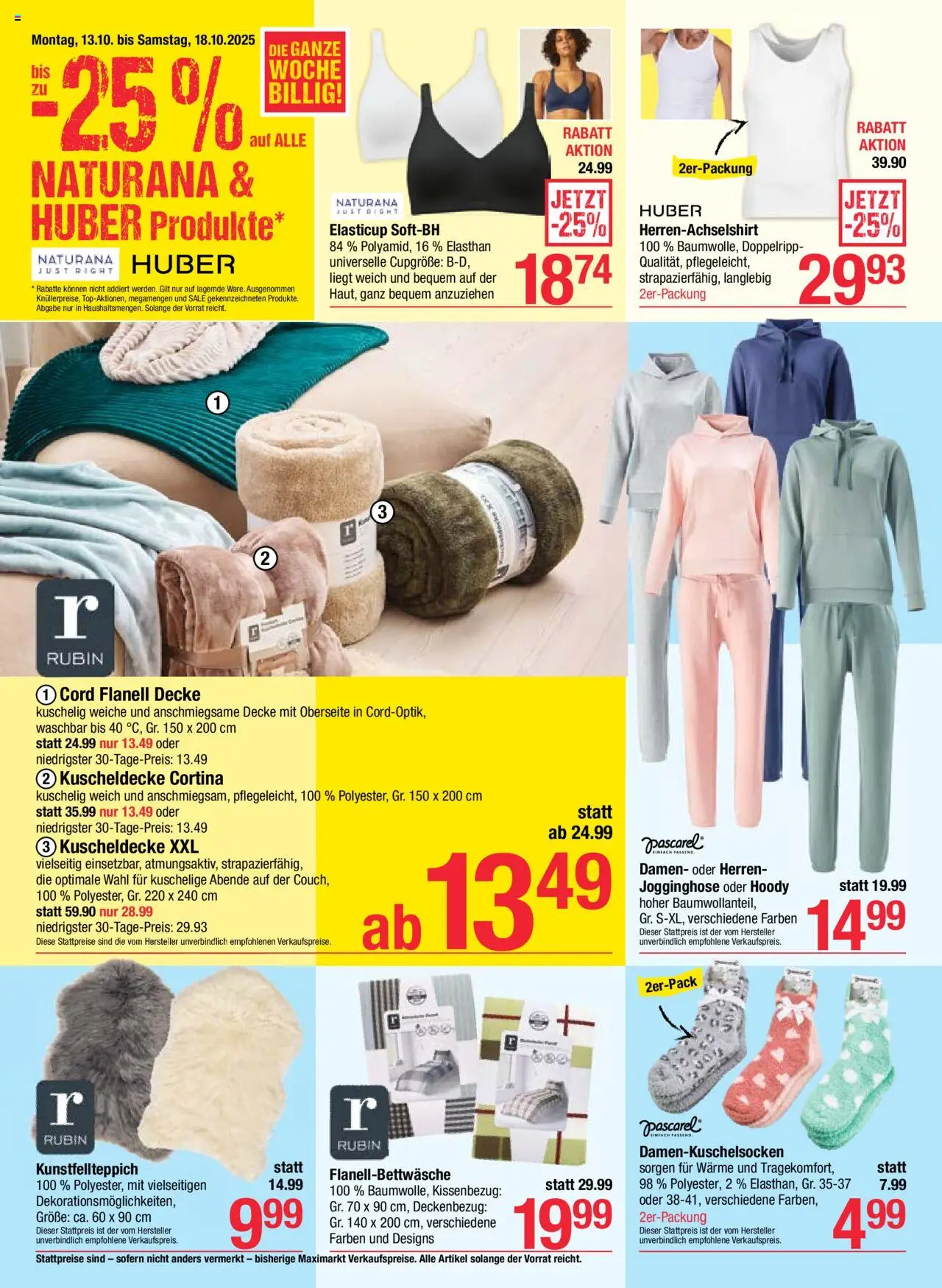 Maximarkt Flugblatt gültig ab 13.10.2025 | Seite: 26 | Produkte: Decke