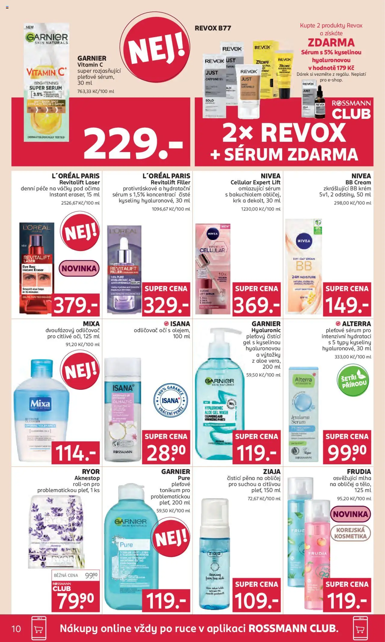 Rossmann leták od 27.08.2025 | Strana: 10 | Produkty: Vegan, Ryor, Ziaja, Sérum