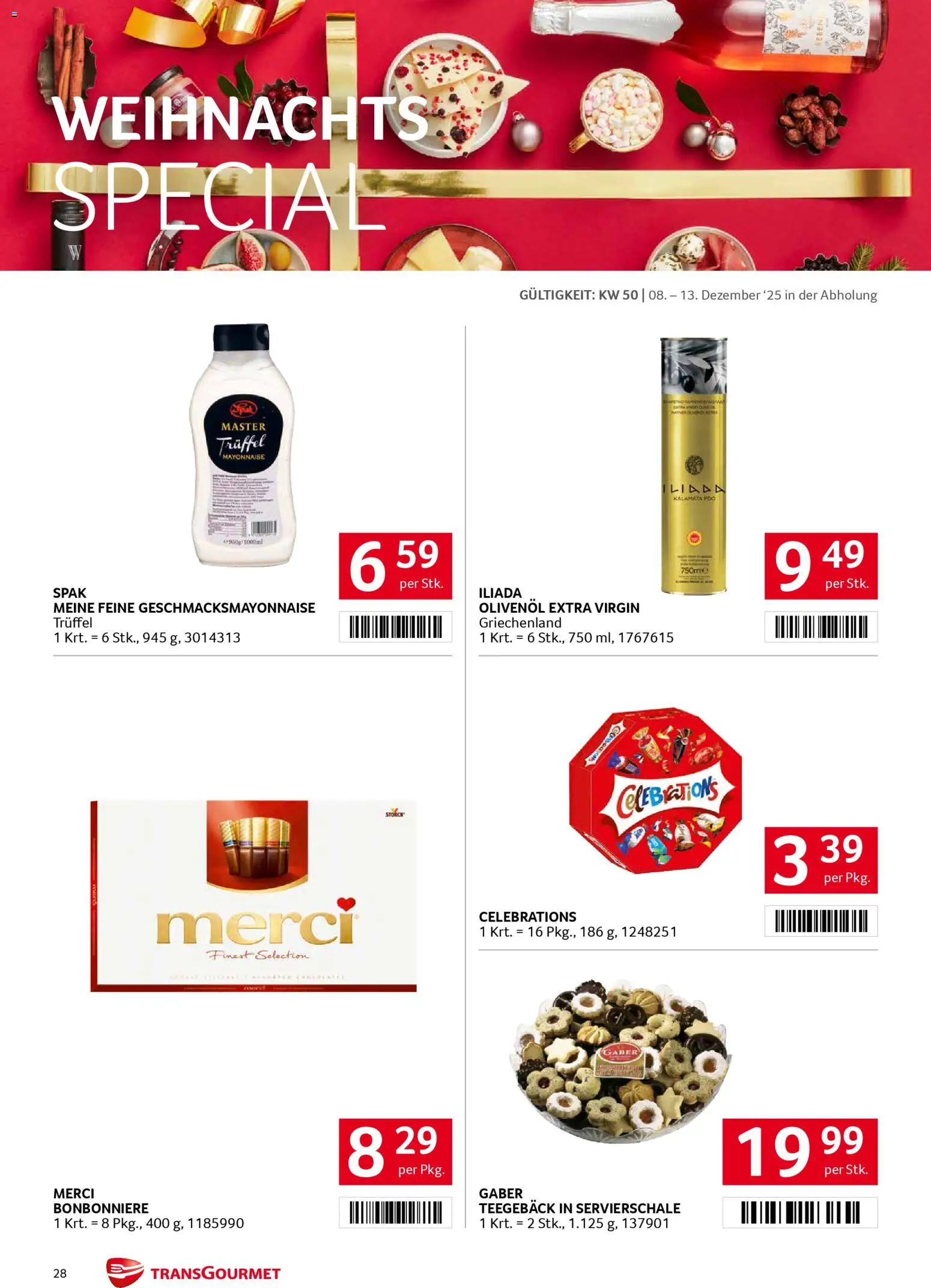 Transgourmet Flugblatt gültig ab 08.12.2025 | Seite: 28 | Produkte: Mayonnaise
