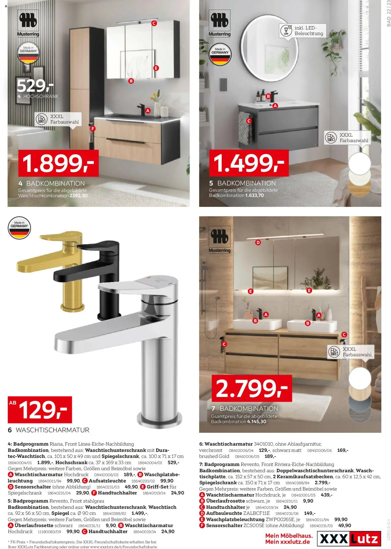 XXXL Lutz Badezimmer-Testerinnen und -Tester gesucht! – gültig ab 26.10.2025 | Seite: 23 | Produkte: Spiegel, Handtuchhalter, Waschtisch, Hochschrank