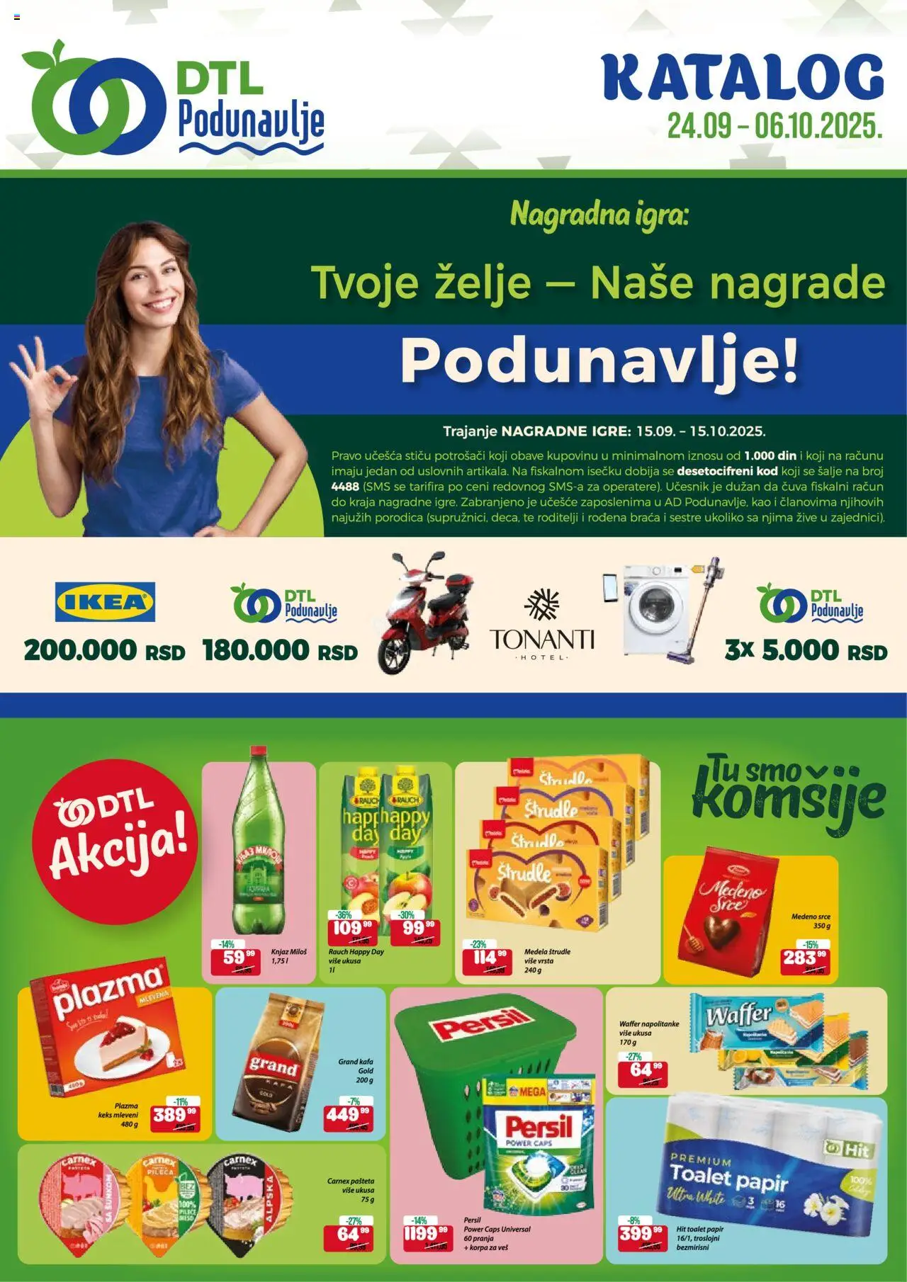 Podunavlje katalog - važi od 24.09.2025 | Strana: 1 | Proizvode: Keks, Korpa, Napolitanke, Pašteta