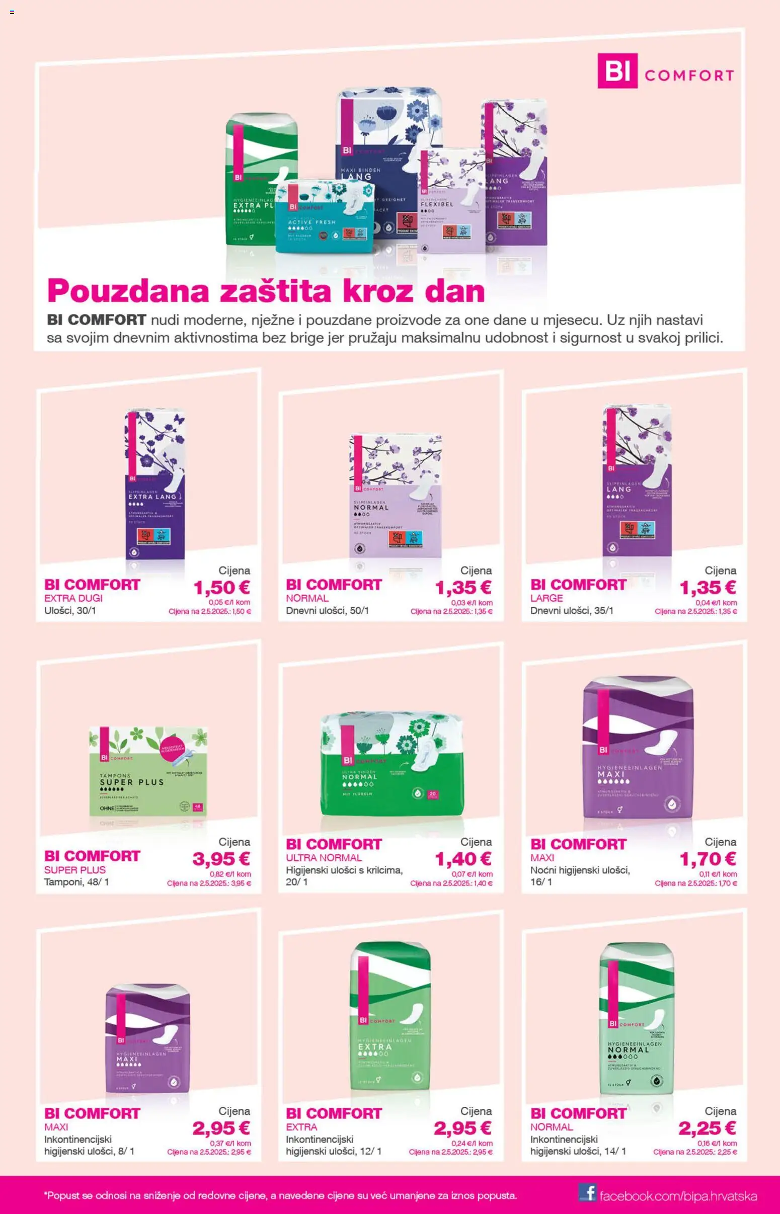 Bipa katalog | vrijedi od 02.04.2026 | Stranica: 17 | Proizvodi: Higijenski ulošci