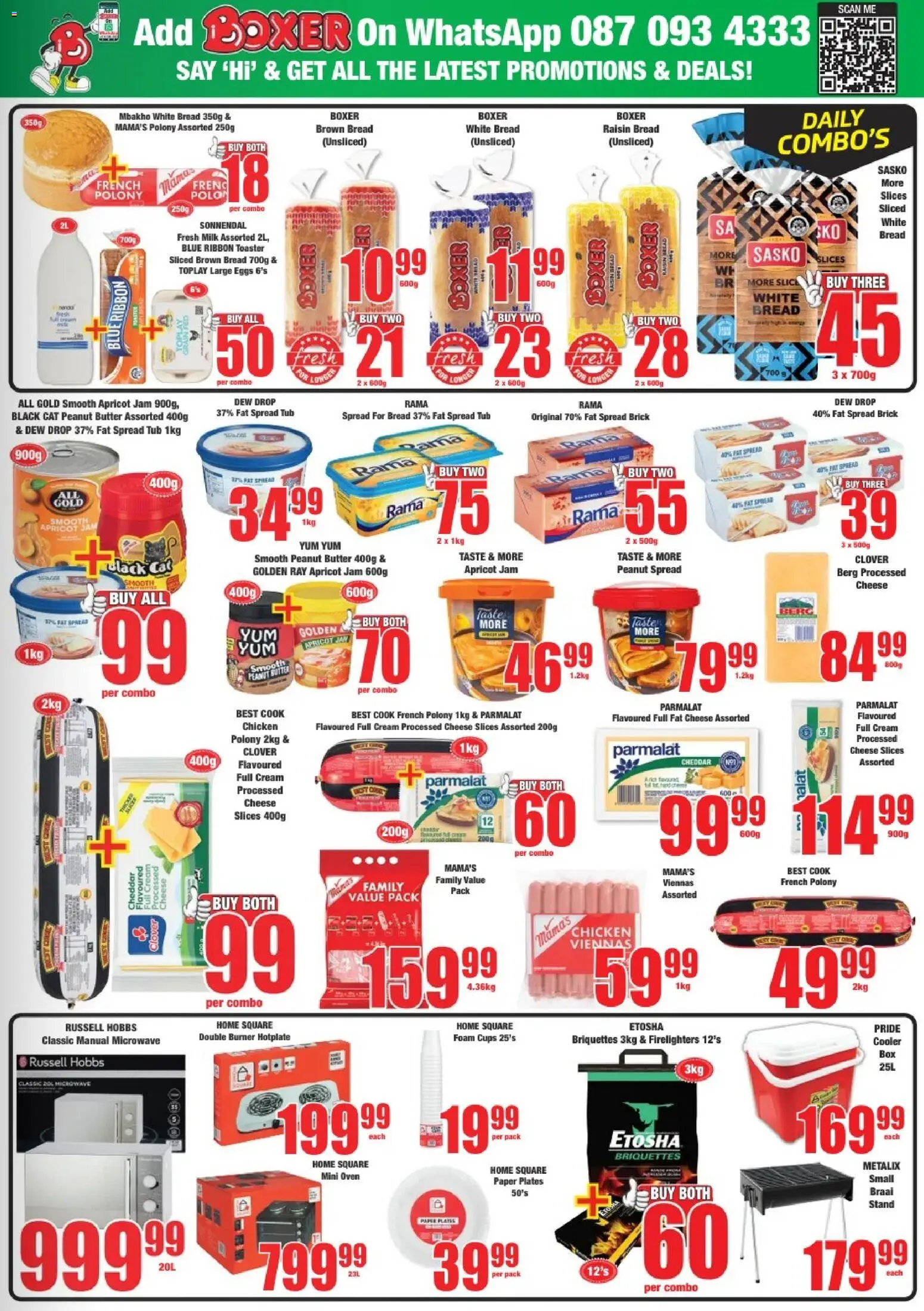 New Boxer catalogue – valid from 09.03.2026 | Page: 3 | Products: Jam, Toaster, Cheese, Chicken