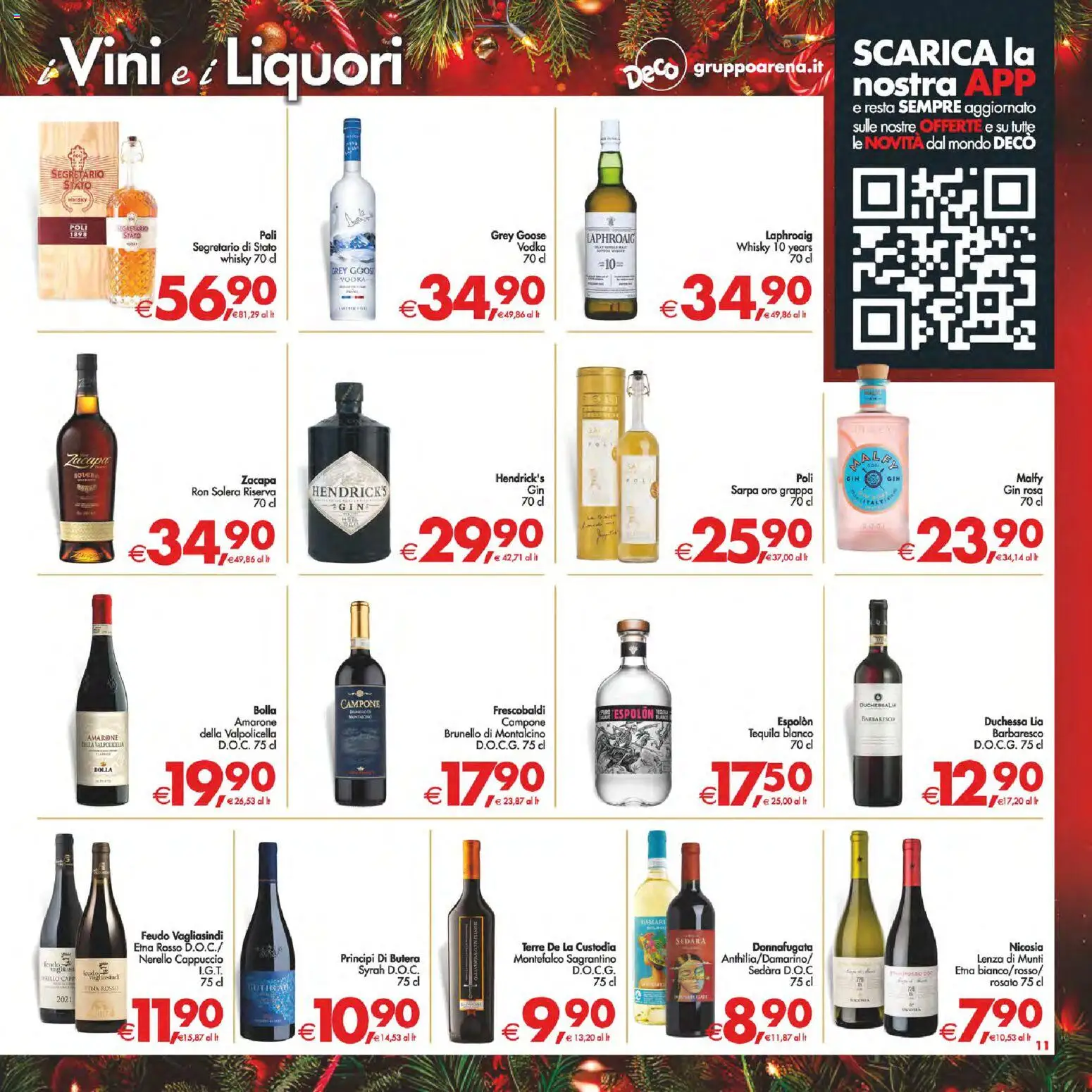Volantino Decò del 16.12.2025 | Pagina: 11 | Prodotti: Tè, Vodka, Cappuccio, Grappa