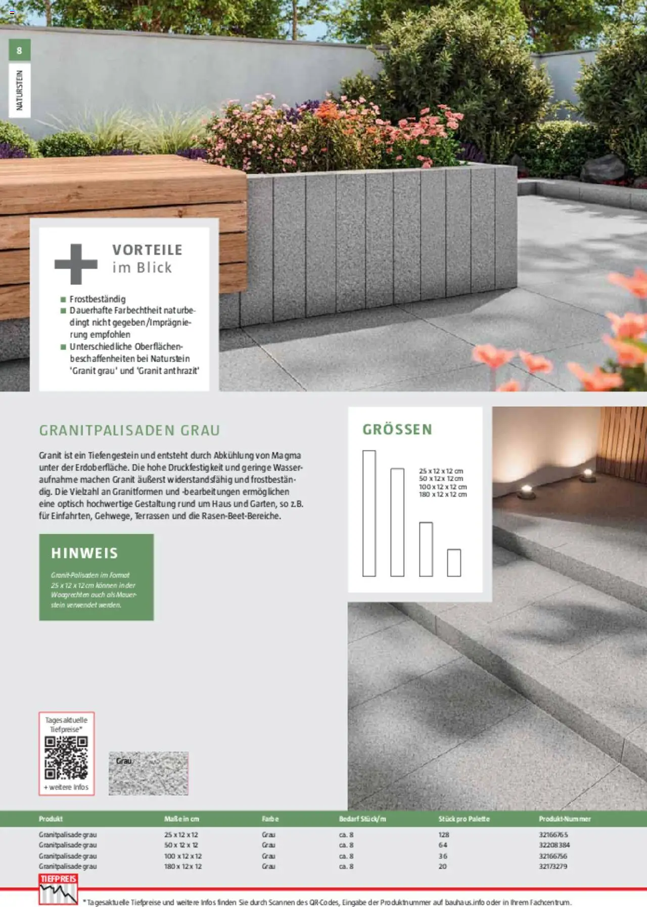 Bauhaus Gartenbaumaterialien 2025 gültig ab 11.03.2025 | Seite: 8 | Produkte: Wasser, Reis