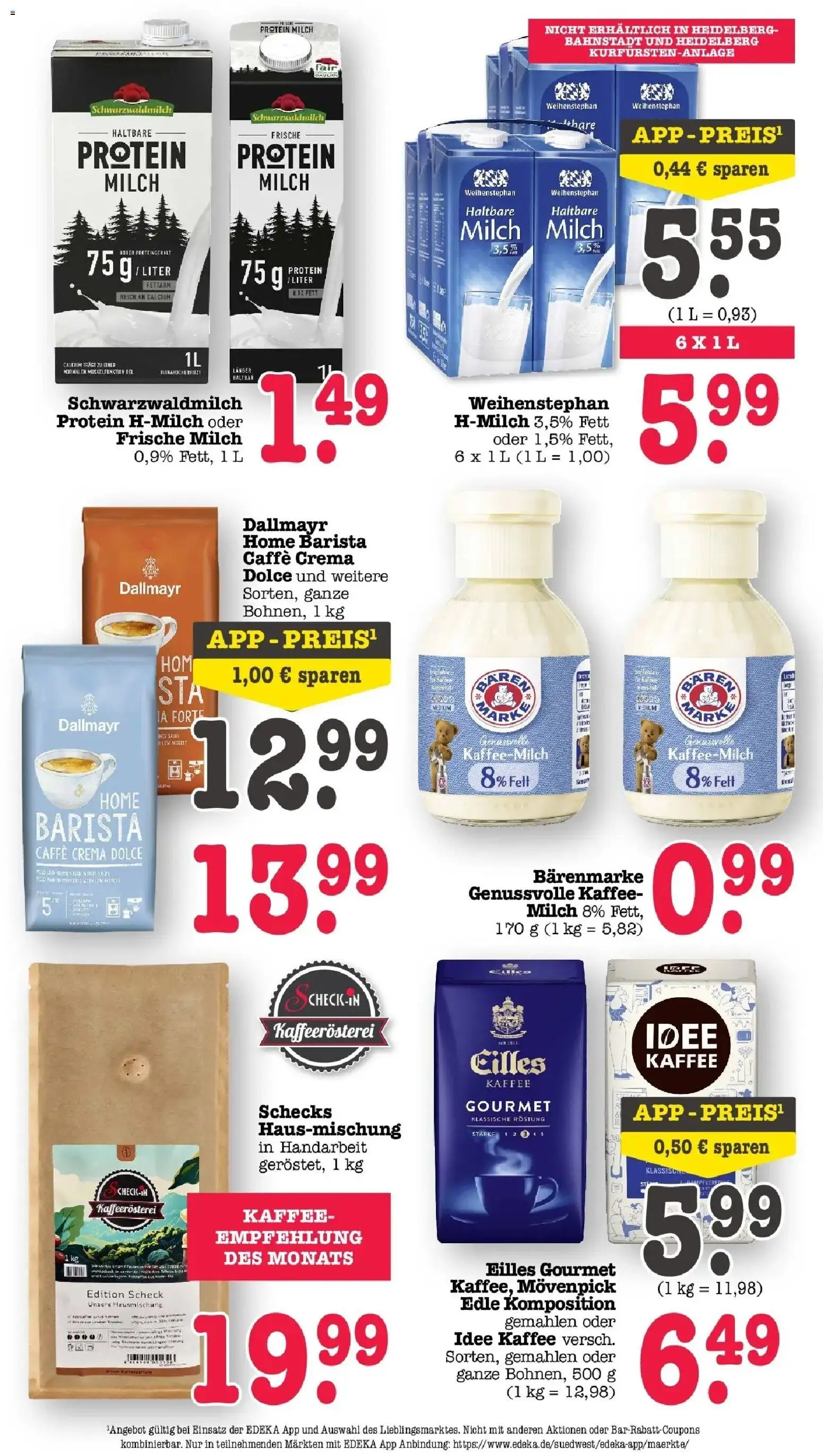 Edeka prospekt Wörth Am Rhein	 – gültig ab 05.04.2026 | Seite: 37 | Produkte: Idee kaffee, Milch, Haltbare milch, Dallmayr