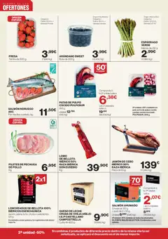 Vista previa Hipercor catálogo válido desde el 09.10.2025 | Página: 2 | Productos: Leche, Jamón, Salmón ahumado, Cuna