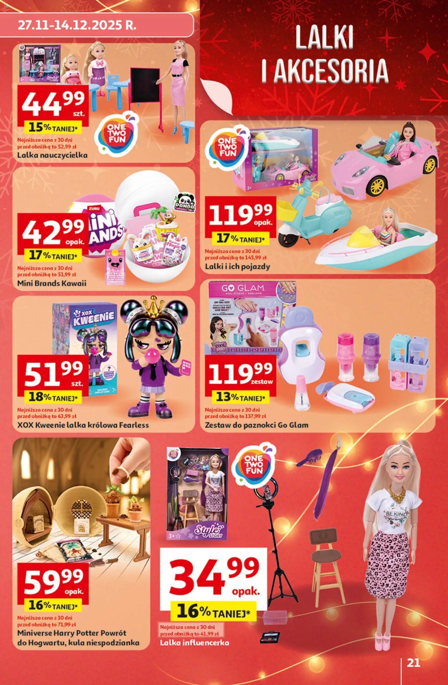 Auchan Gazetka - Katalog prezenty od 27.11.2025 | Strona: 21 | Produkty: Lalka