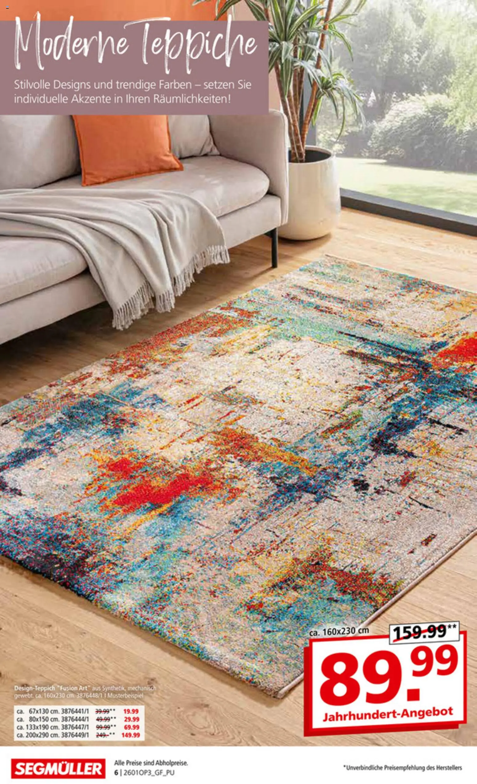 Segmüller Teppich Spezial  – gültig ab 29.12.2025 | Seite: 6