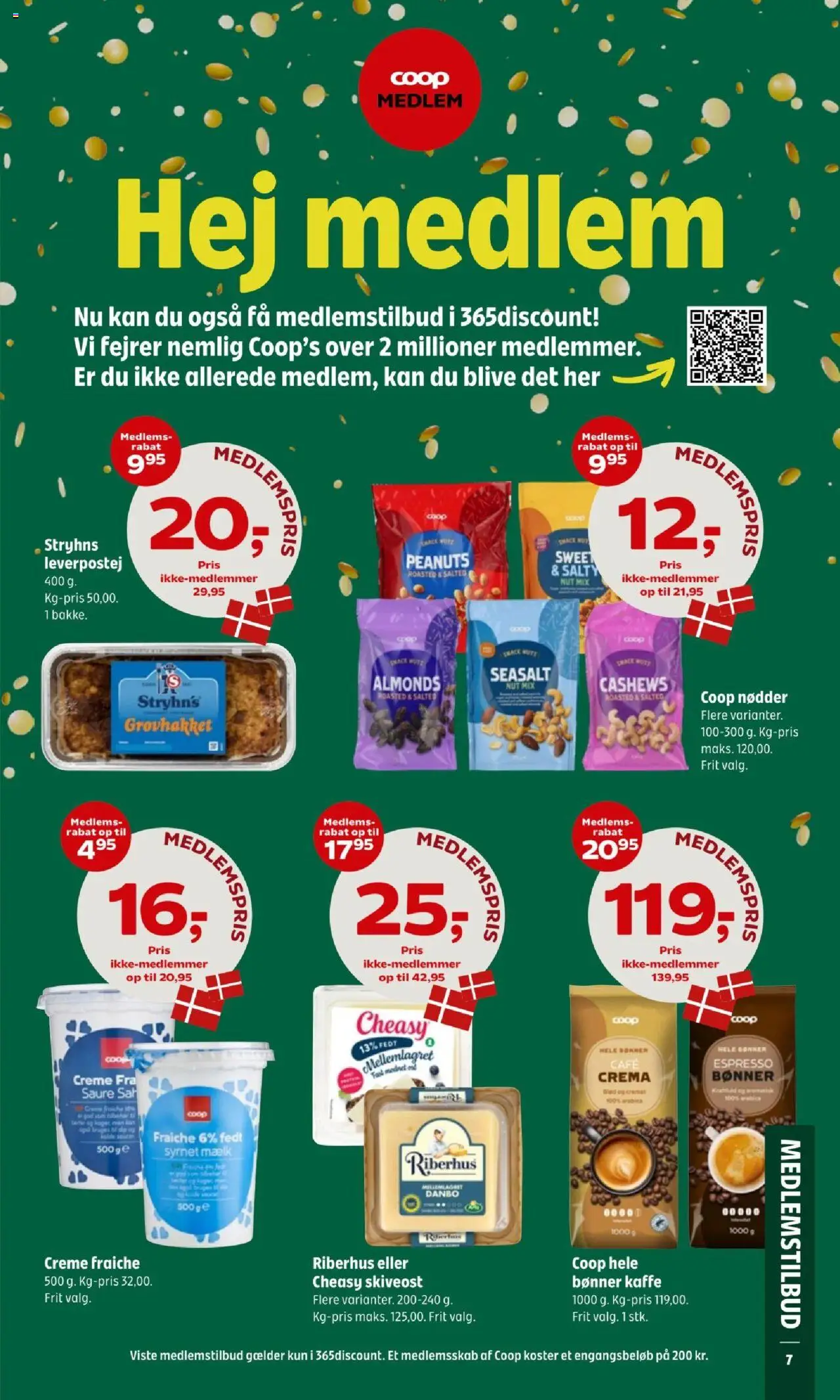Coop 365 tilbudsavis – gyldig fra 09.10.2025 | Side: 9 | Produkter: Kaffe, Bønner, Leverpostej, Skiveost