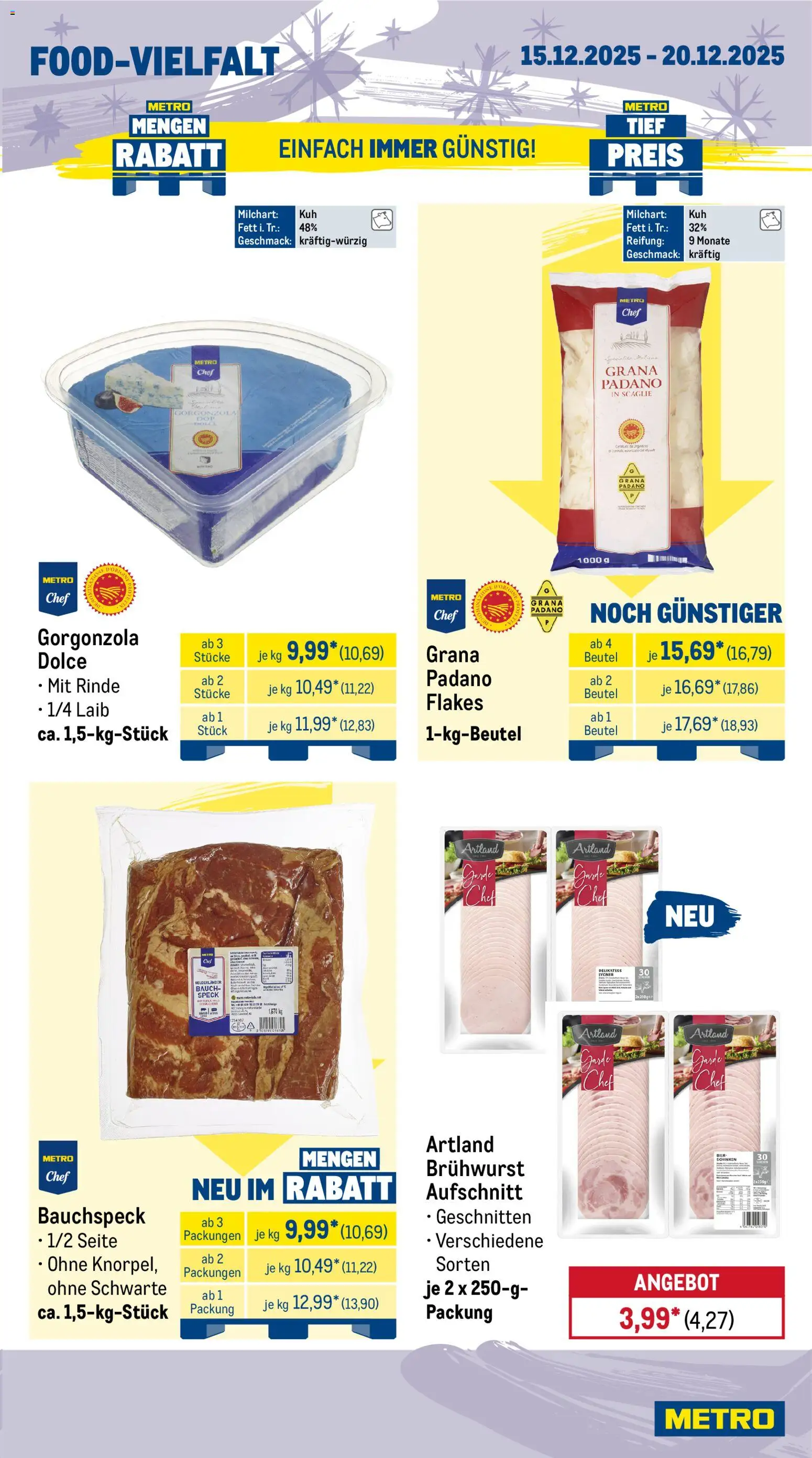 Metro Prospekt 	 – gültig ab 15.12.2025 | Seite: 11 | Produkte: Butter, Rindfleisch