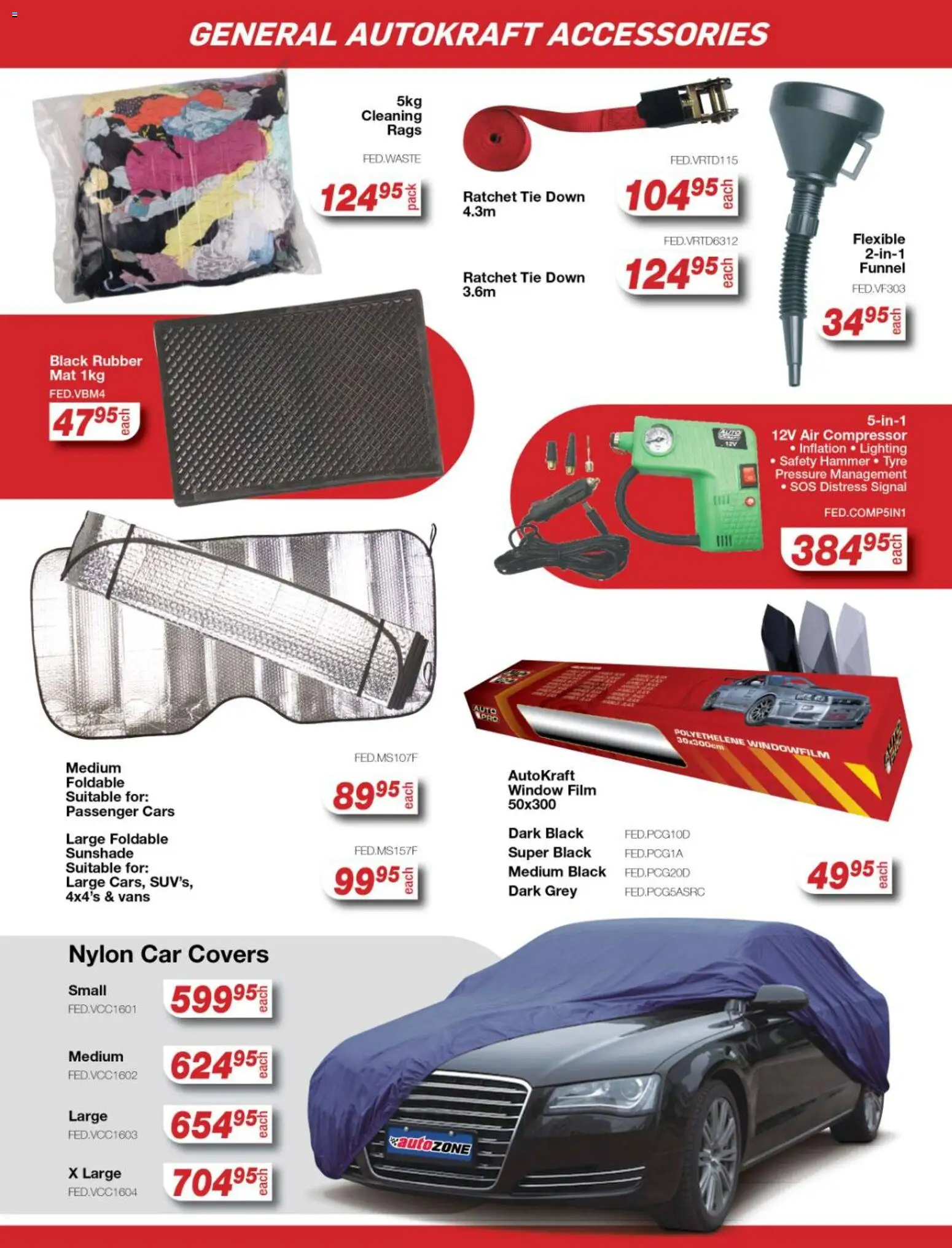 New AutoZone catalogue – valid from 23.04.2026 | Page: 8 | Products: Rags, Compressor, Hammer