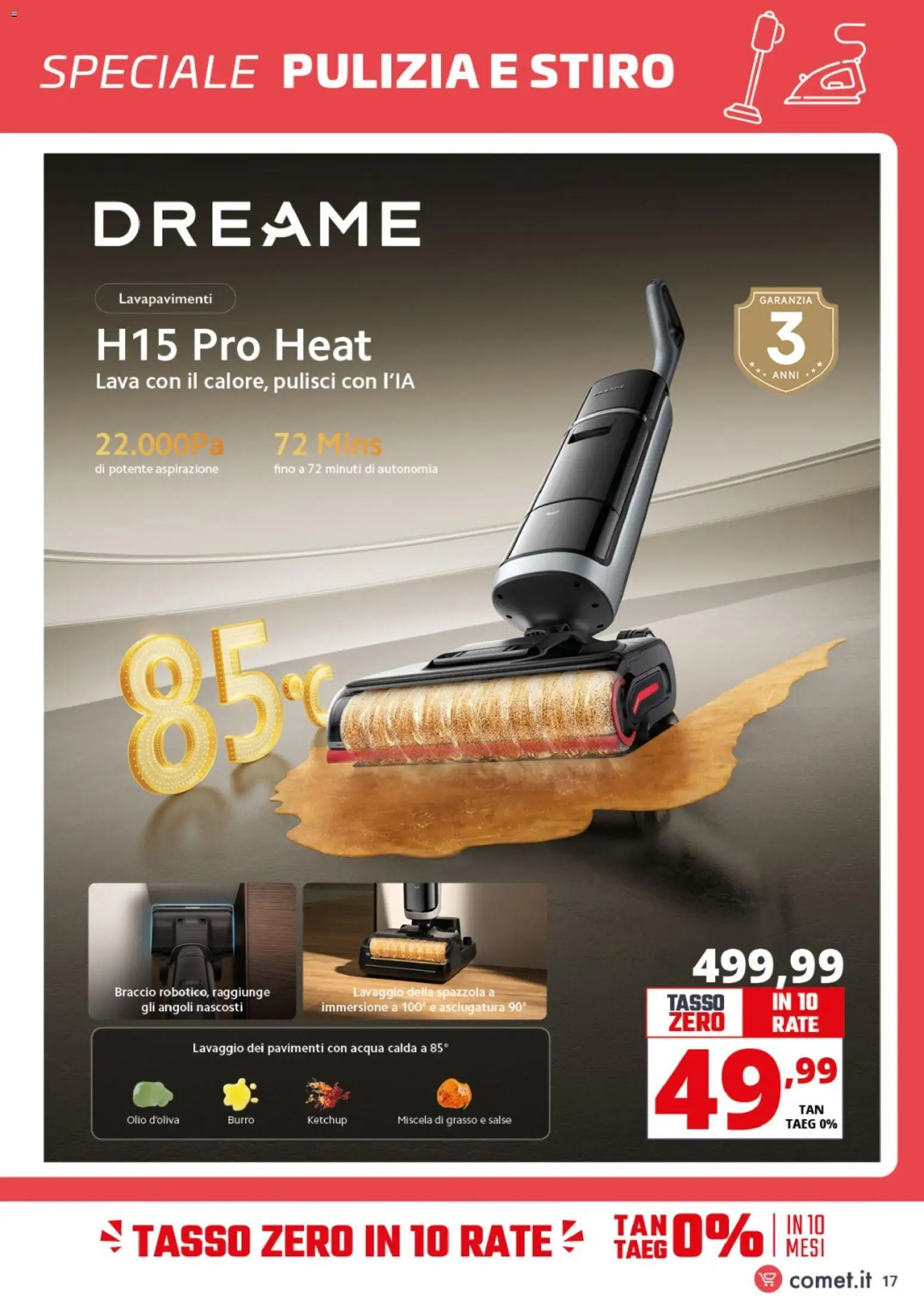 Volantino Comet del 13.04.2026 | Pagina: 17 | Prodotti: Spazzola, Ketchup, Olio, Burro
