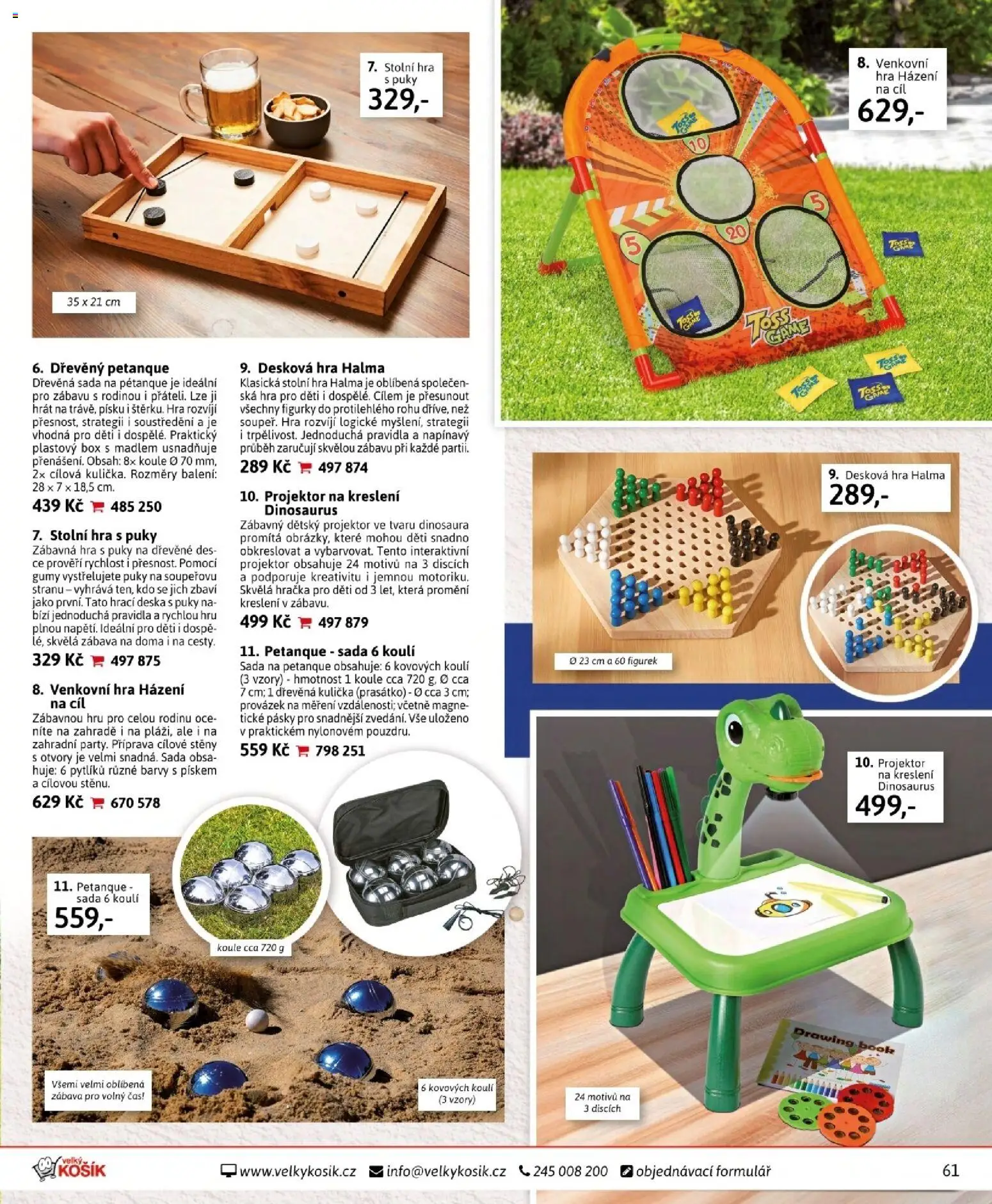 Velký Košík katalog duben 2026 od 01.04.2026 | Strana: 61 | Produkty: Plastový box, Box, Projektor, Hra
