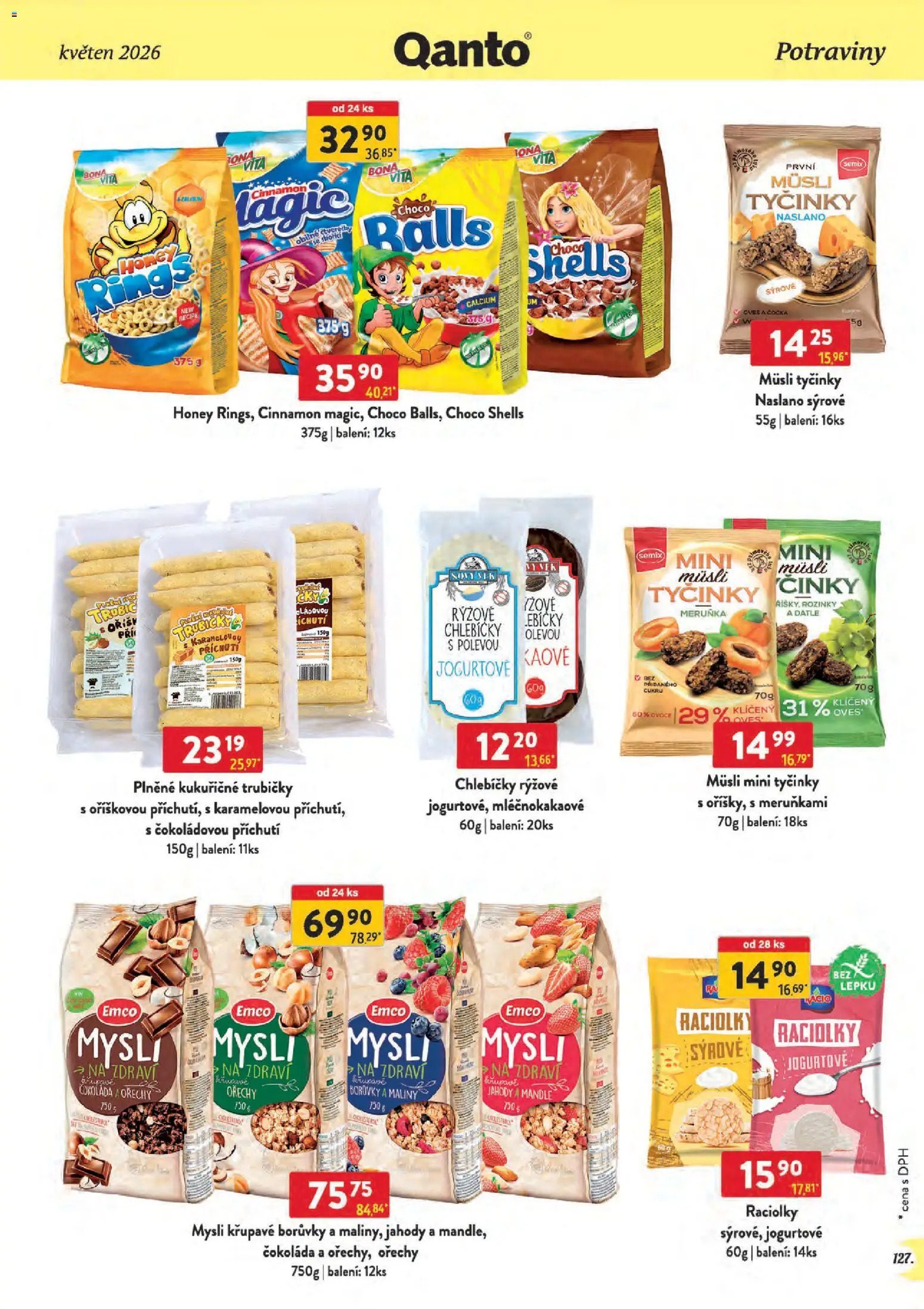 Astur & Qanto leták - Velkoobchod 05/2026 od 01.05.2026 | Strana: 127 | Produkty: Čočka, Ořechy, Maliny, Müsli