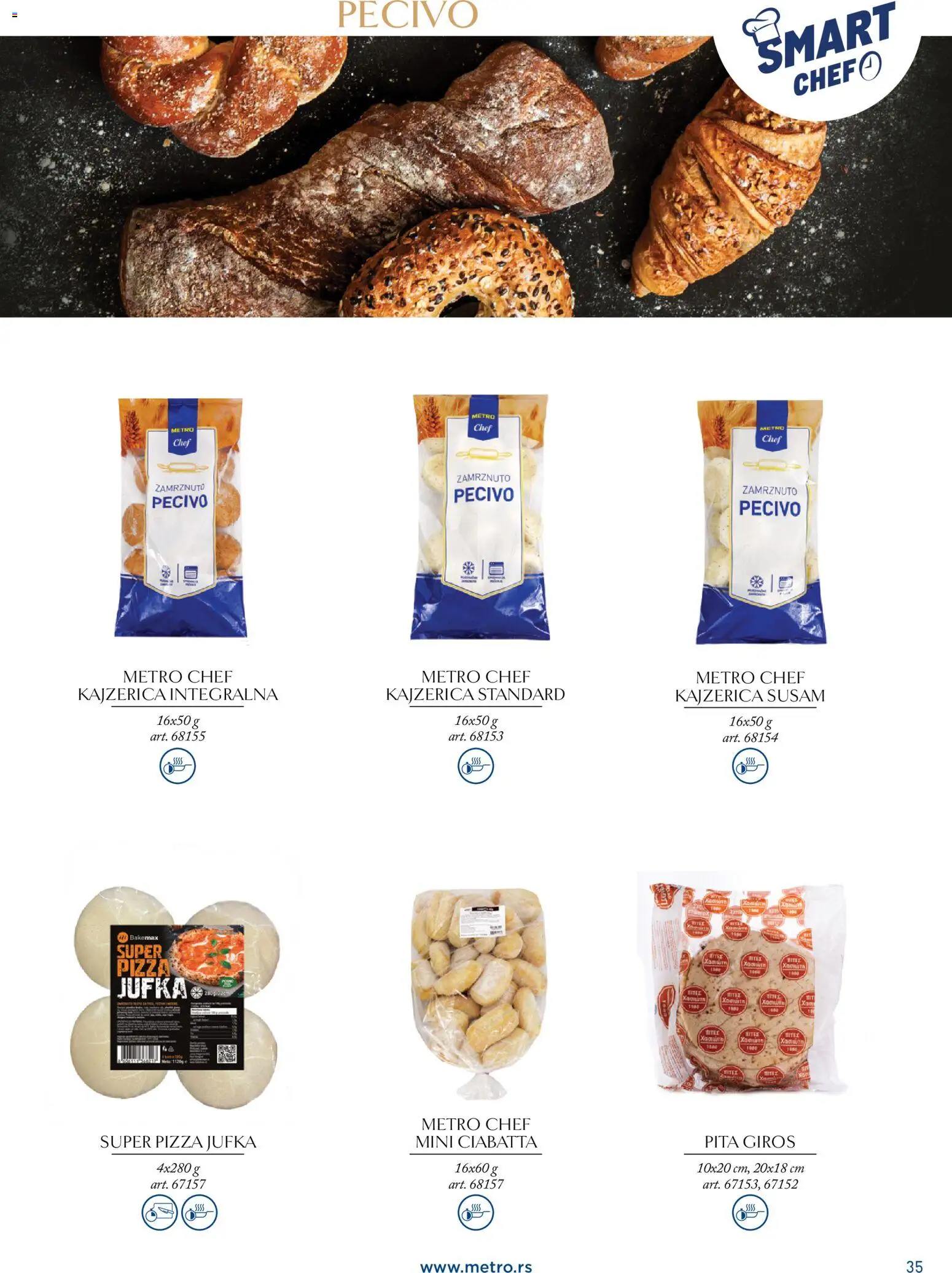 Metro katalog - važi od 24.03.2026 | Strana: 35 | Proizvode: Pita, Pecivo
