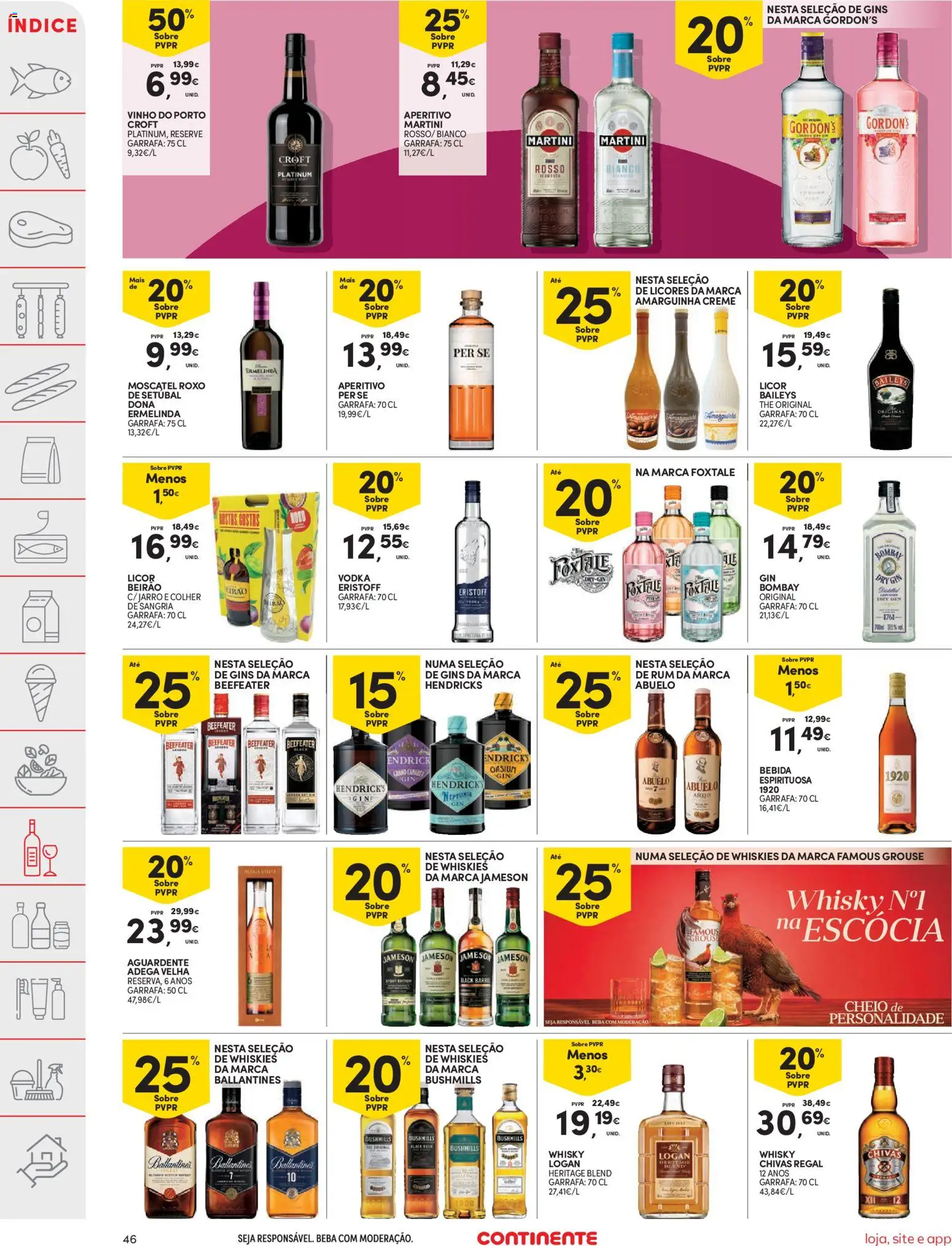 Continente folheto │ válido de 31.03.2026 | Página: 46 | Produtos: Rum, Creme, Vodka, Bebida