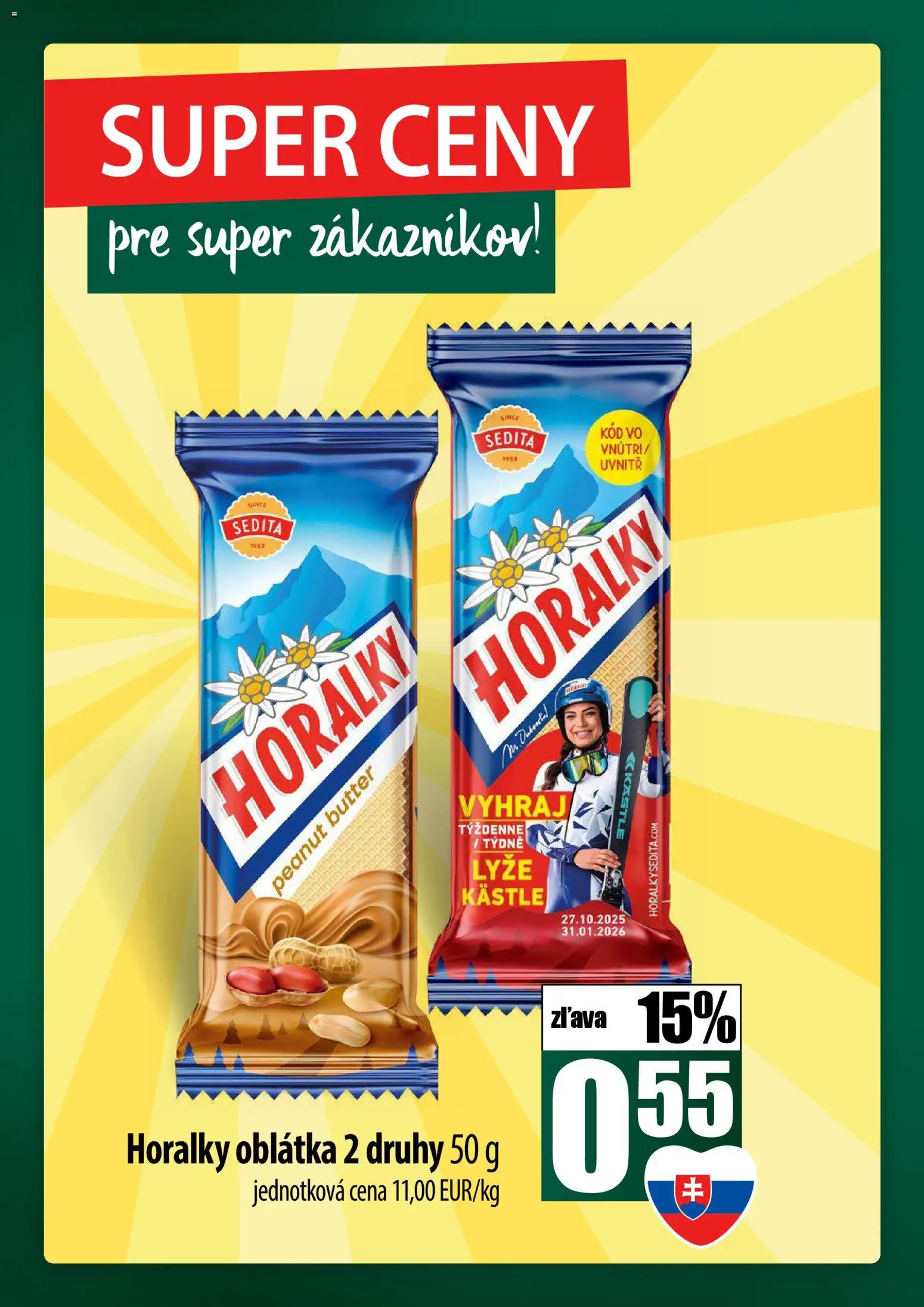 Nové COOP Jednota akcie – leták je platný od 23.10.2025 | Strana: 44 | Produkty: Lyže, Horálky