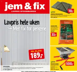 Forhåndsvisning av Jem & Fix kundeavis gyldig fra 17.08.2025