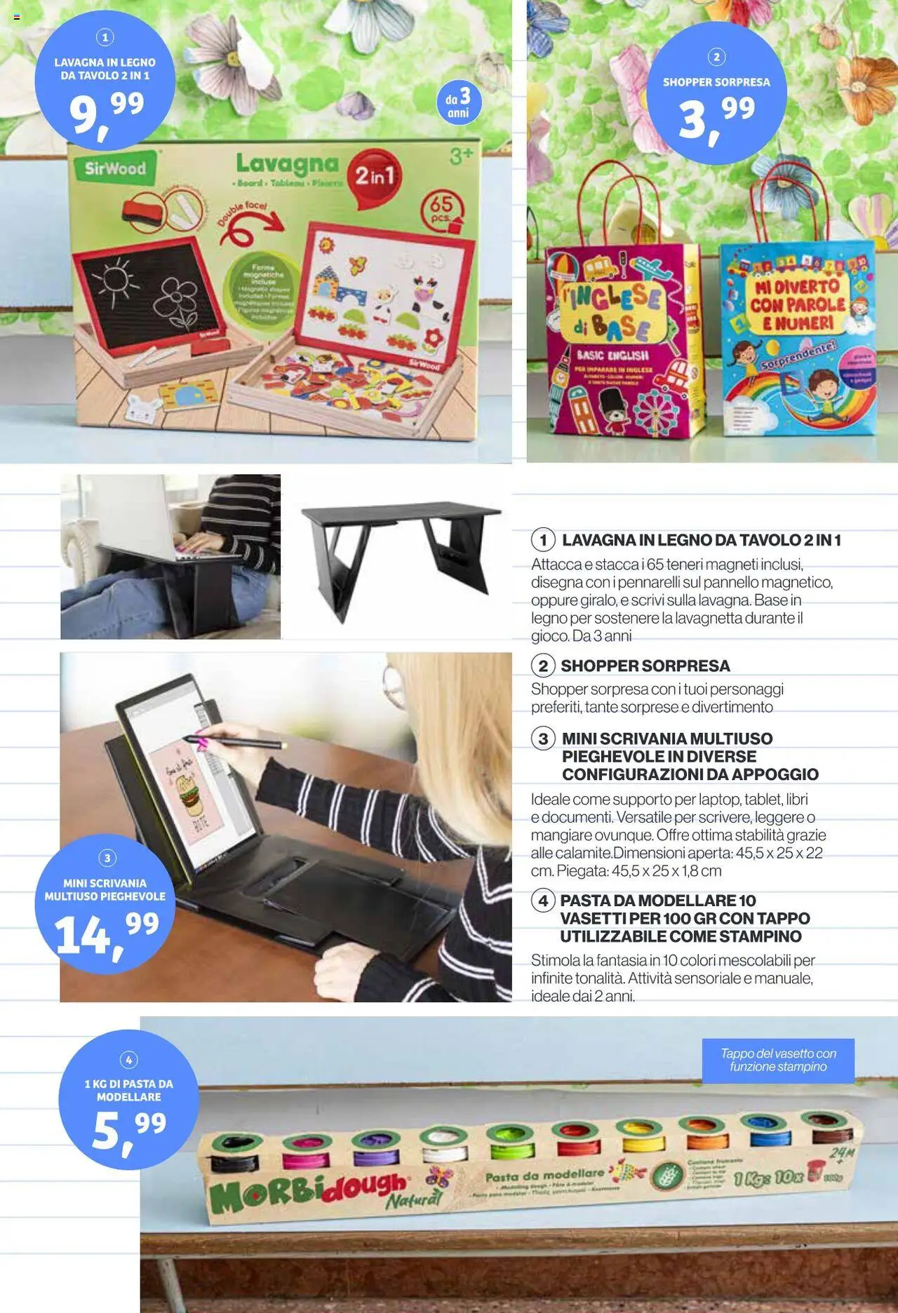 Volantino IN's del 25.08.2025 | Pagina: 18 | Prodotti: Pasta, Pennarelli, Tavolo, Scrivania