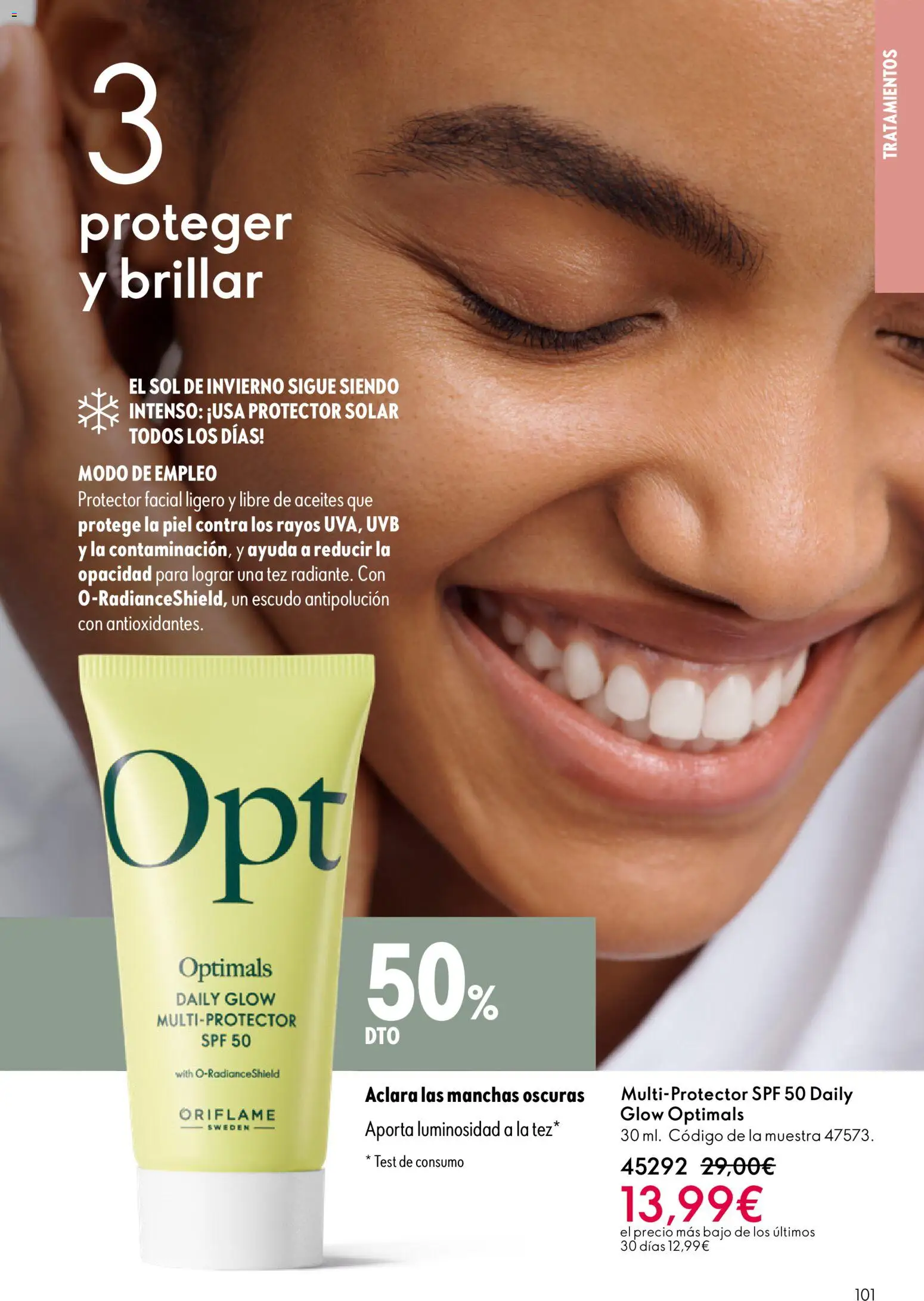 Oriflame - Catálogo Campaña 1 │ válido desde el 31.12.2025 | Página: 101 | Productos: Protector solar