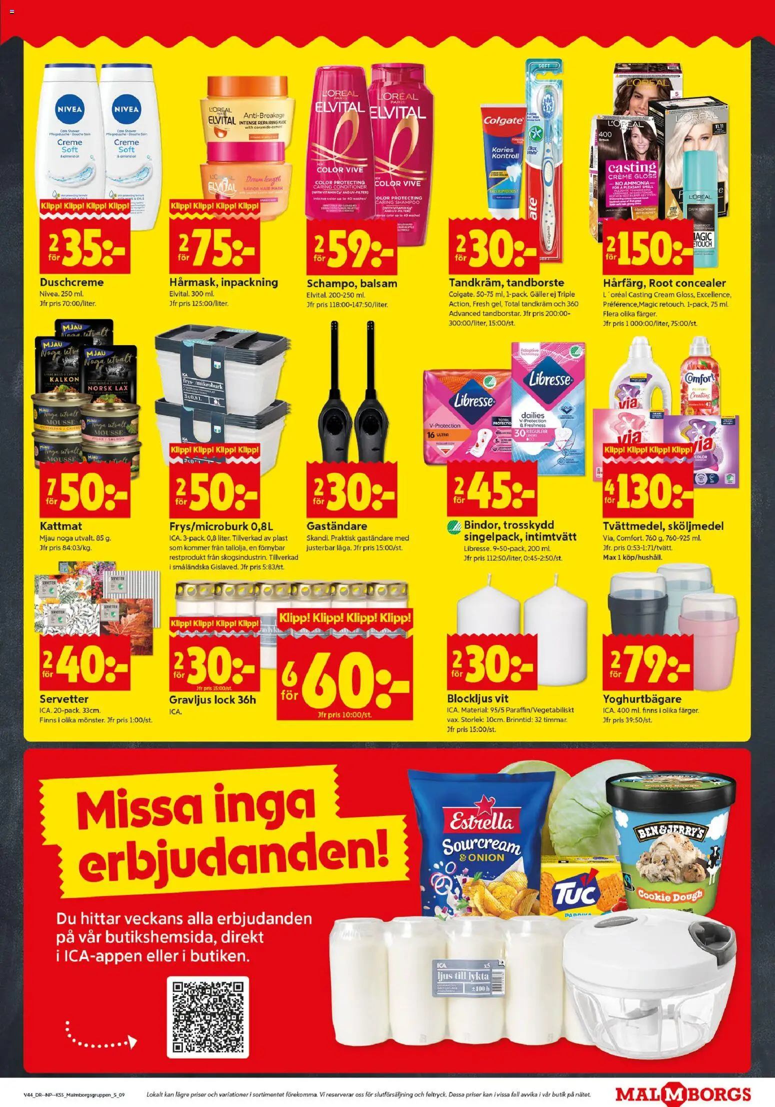 ICA Kvantum reklamblad aktuell från 27.10.2025 | Sida: 9 | Produkter: Mousse, Lax, Kalkon, Kattmat