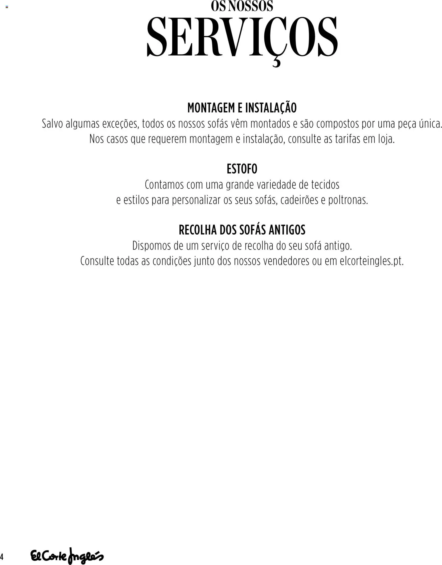 El Corte Ingles folheto │ válido de 28.04.2026 | Página: 4 | Produtos: Sofás, Sofá