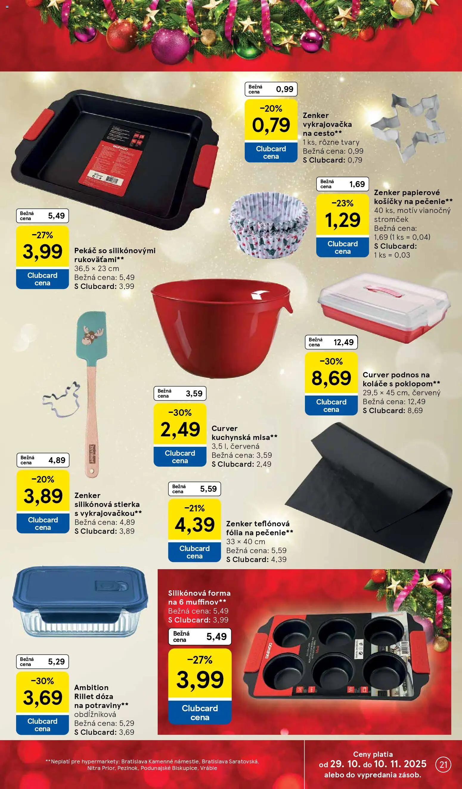 Nové Tesco akcie – leták je platný od 29.10.2025 | Strana: 21 | Produkty: Vianočný stromček
