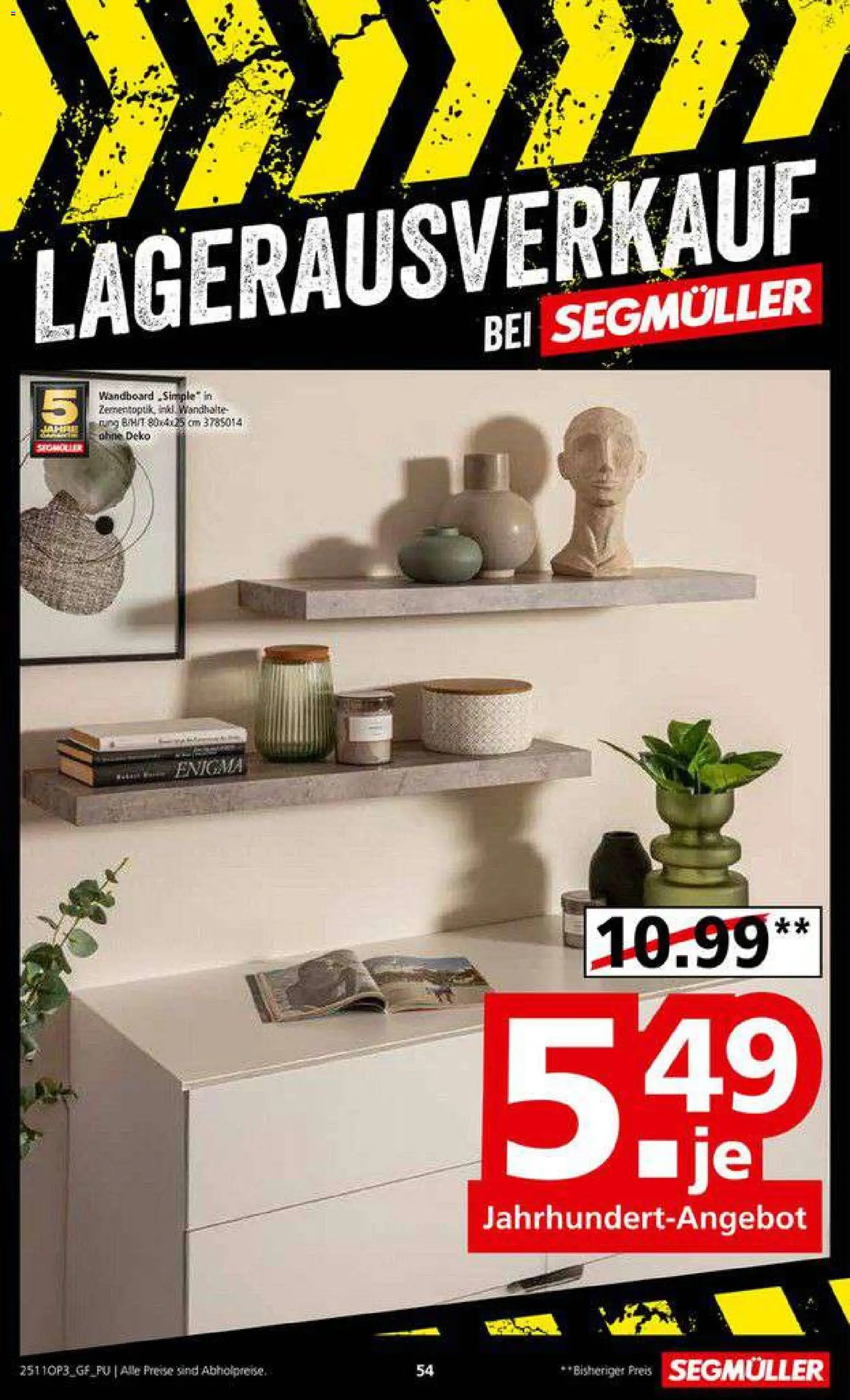 Segmüller Lagerausverkauf bei Segmüller – gültig ab 22.11.2025 | Seite: 54