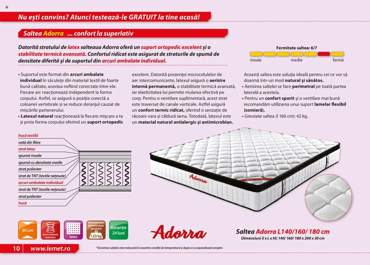 Noul catalog Lem’s – valabil de la 17.11.2023 | Pagină: 10 | Produse: Saltea