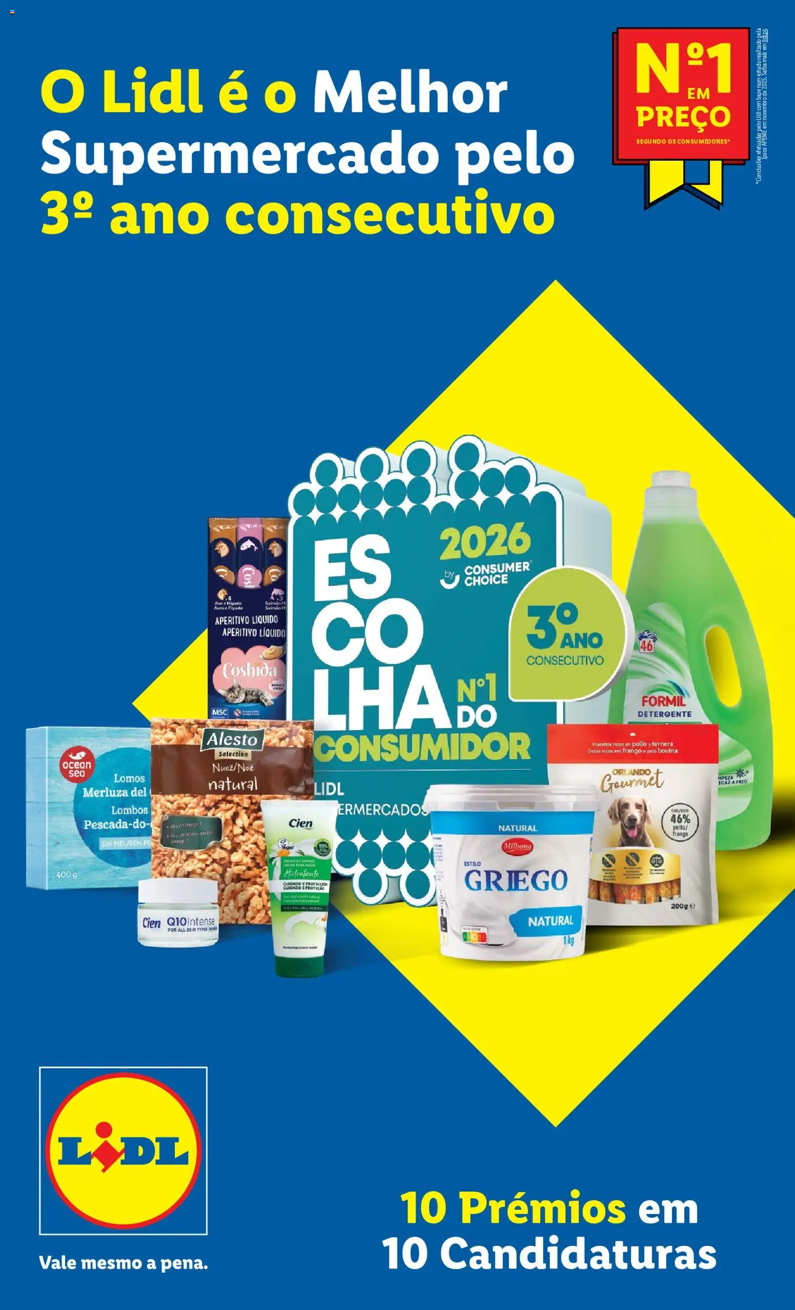 Lidl folheto │ válido de 16.03.2026 | Página: 19 | Produtos: Frango, Salmão, Iogurte, Nozes