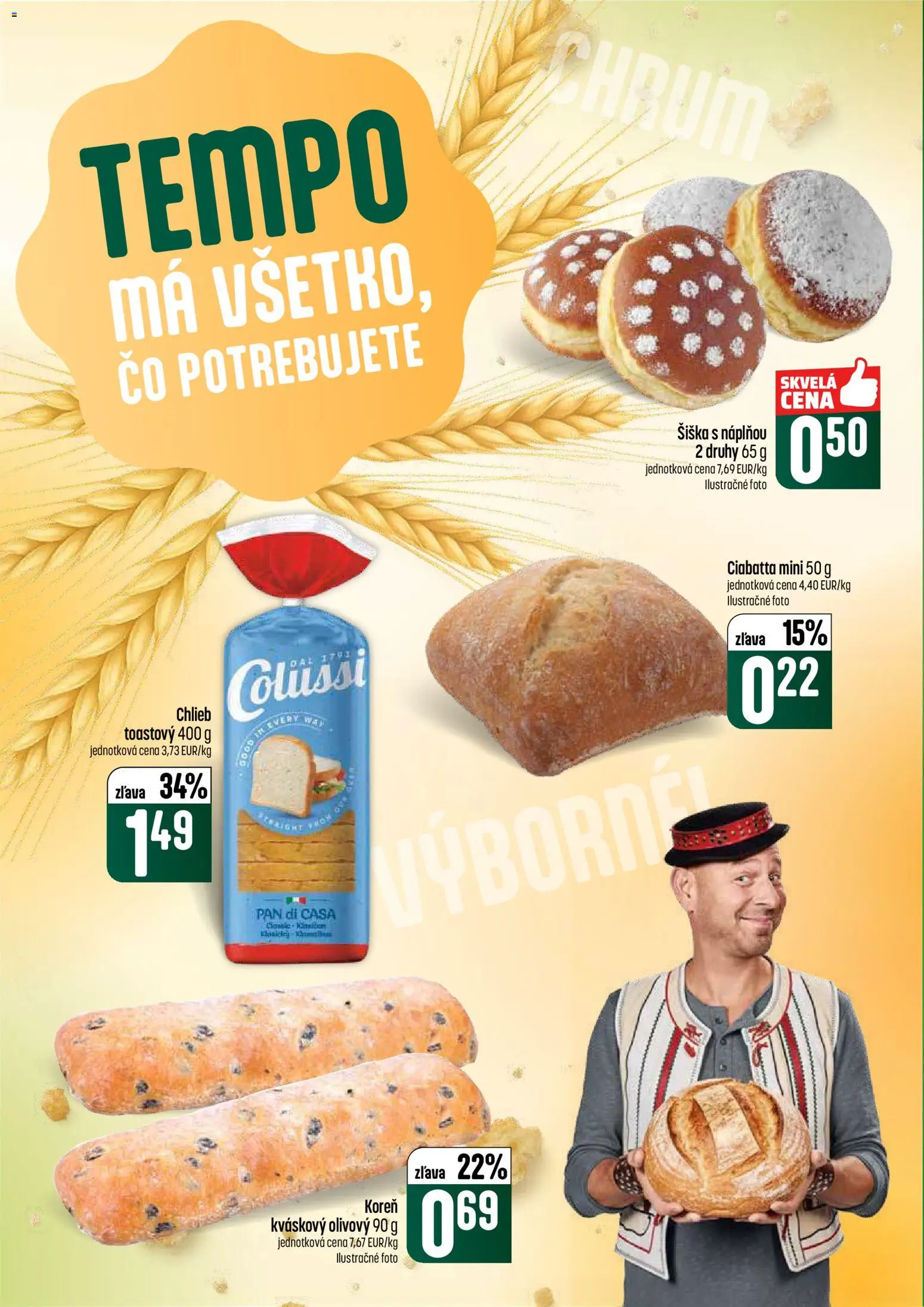 Nové COOP Jednota akcie – leták je platný od 26.02.2026 | Strana: 18 | Produkty: Chlieb