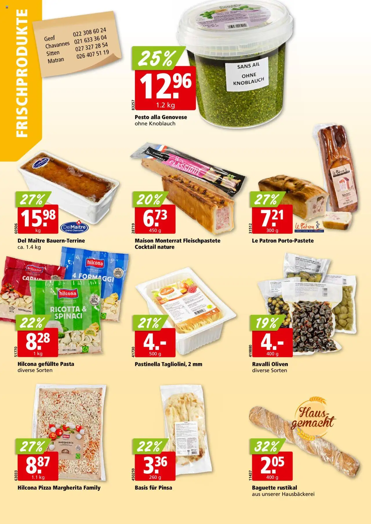 Aligro Aktionen - Chavannes, Matran, Genf, Sitten ab 04.08.2025 | Seite: 12 | Produkte: Baguette, Pizza, Pasta, Knoblauch