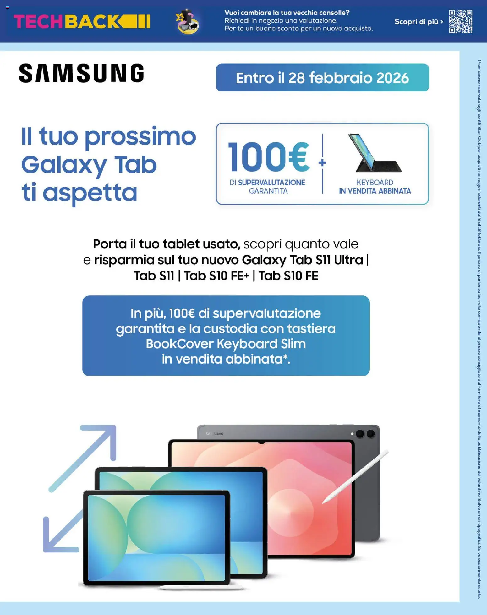 Volantino Euronics del 19.02.2026 | Pagina: 13 | Prodotti: Tè, Tablet, Tastiera, Samsung