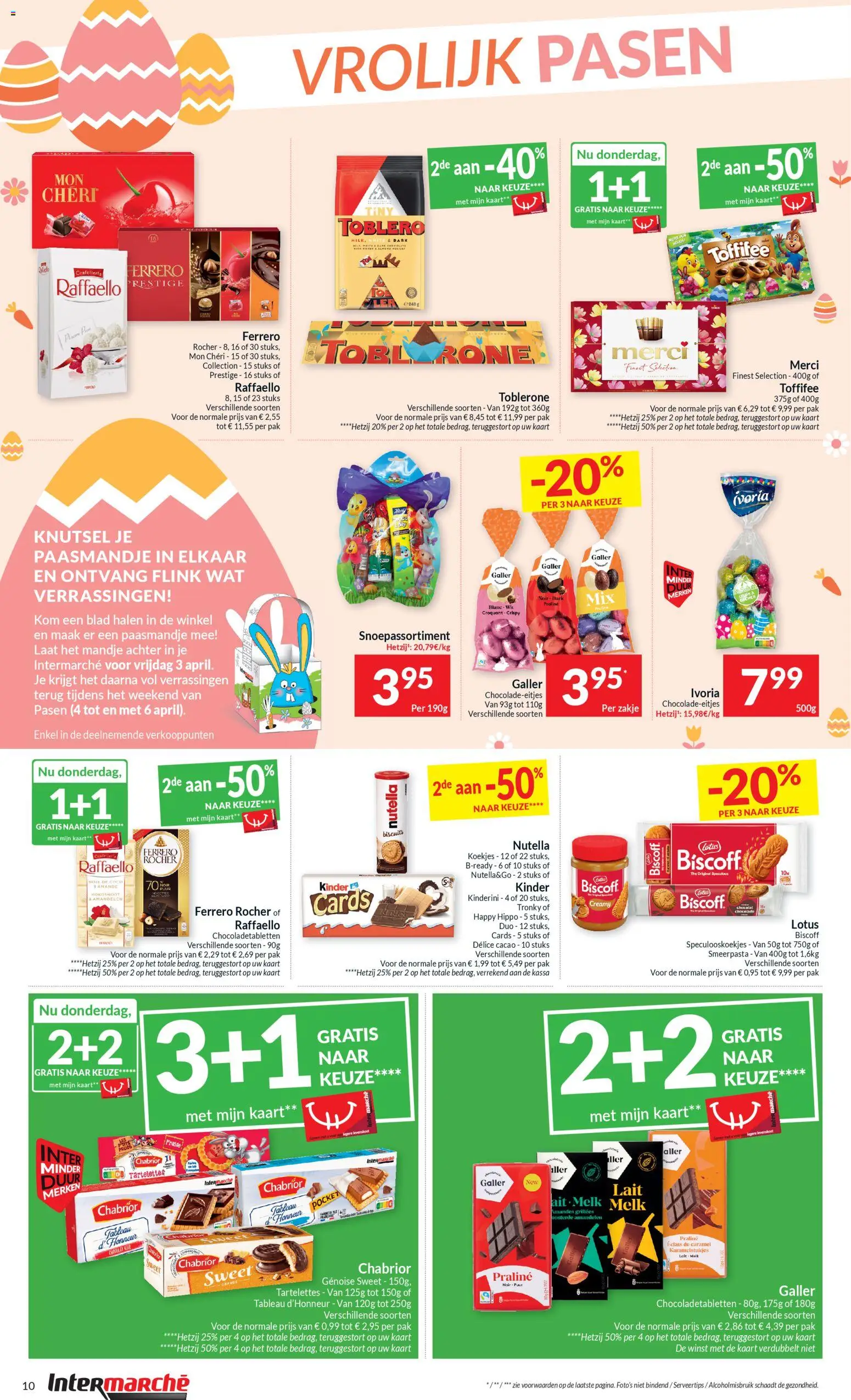 {H1} | Pagina: 10 | Producten: Koekjes, Kinder, Kaart, Melk