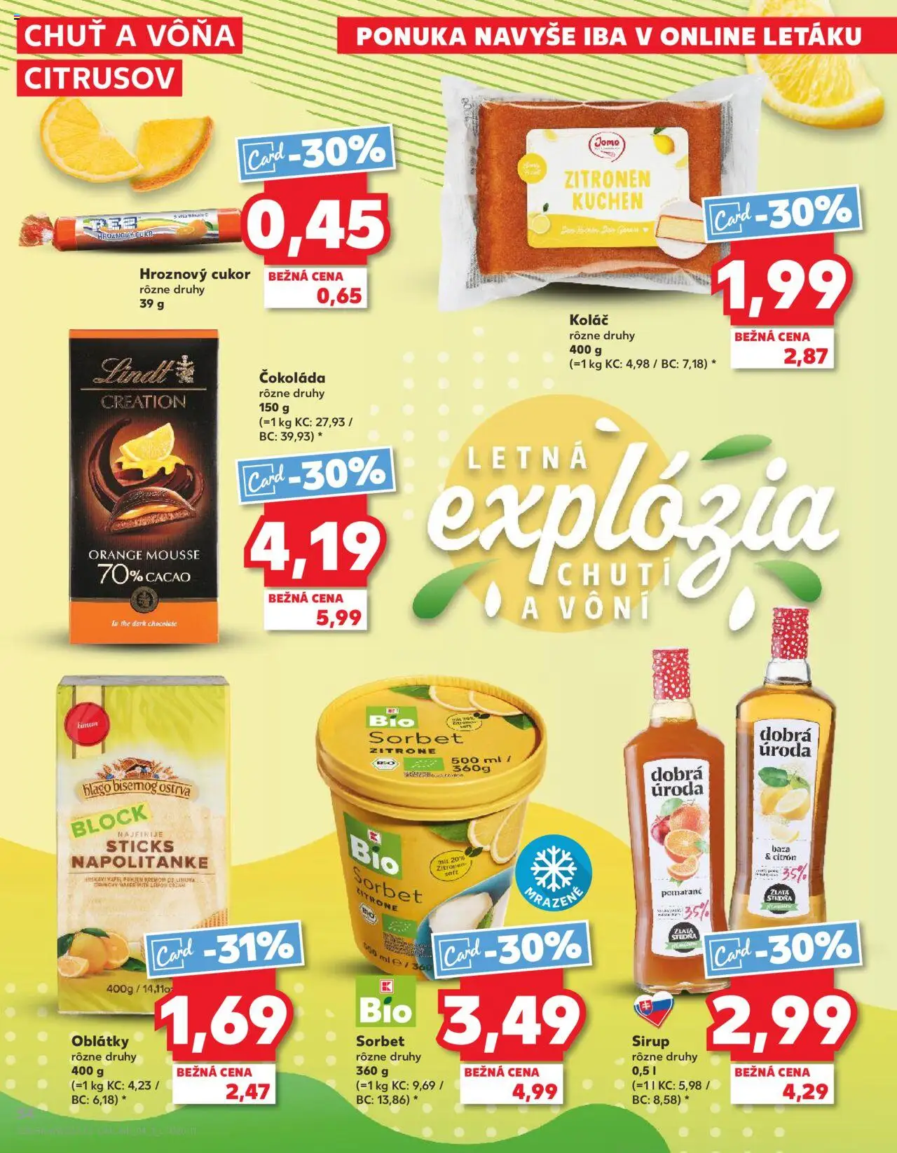Kaufland SK akciós ujság - amely érvényes a következő dátumtól: 14.08.2025 | Oldal: 34 | Termékek: Cukor