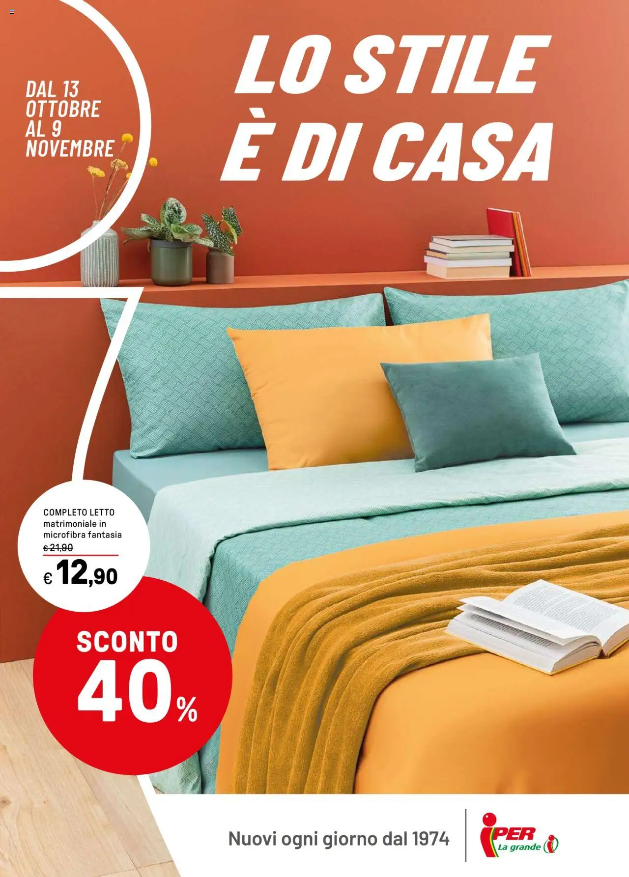 Volantino Iper del 13.10.2025 | Pagina: 1 | Prodotti: Letto matrimoniale, Letto