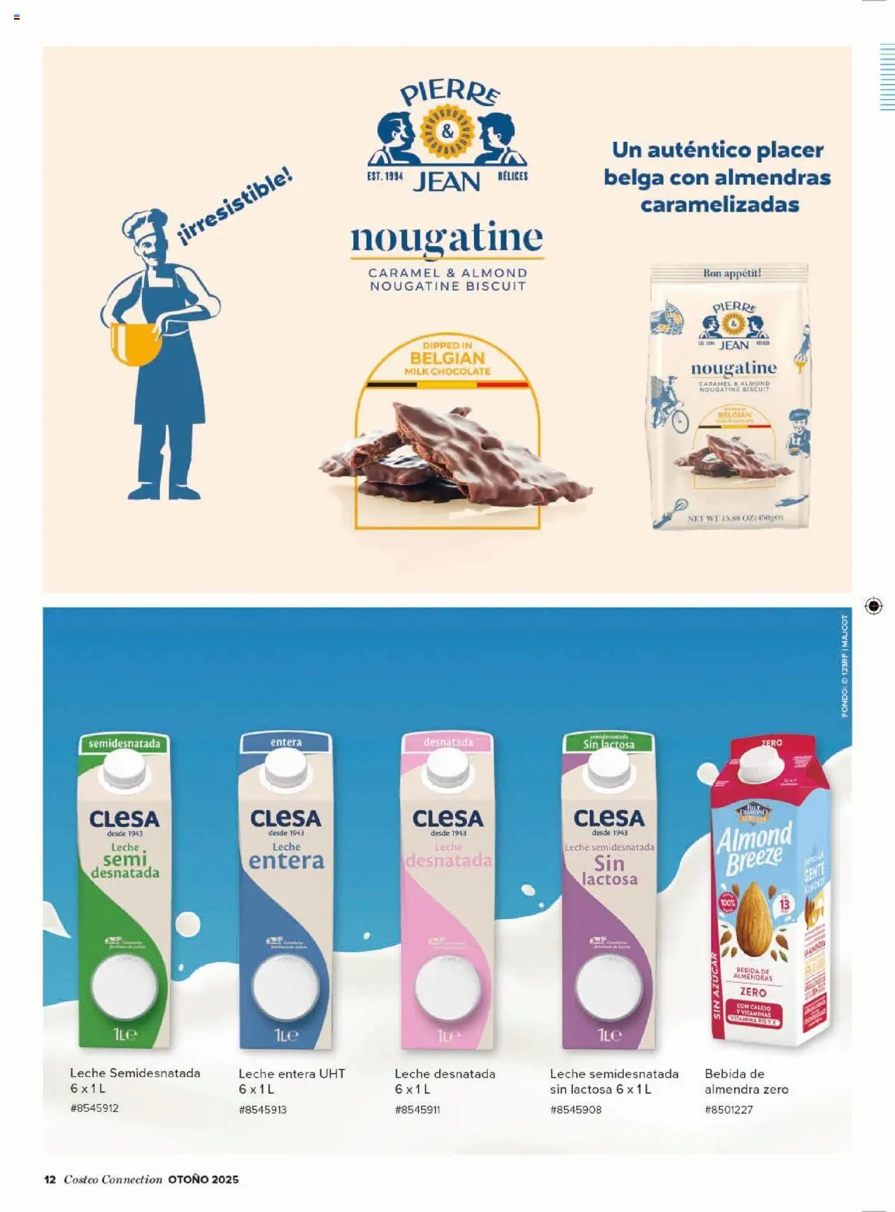 Costco catálogo │ válido desde el 29.09.2025 | Página: 12 | Productos: Leche desnatada, Leche entera, Leche, Bebida de almendras