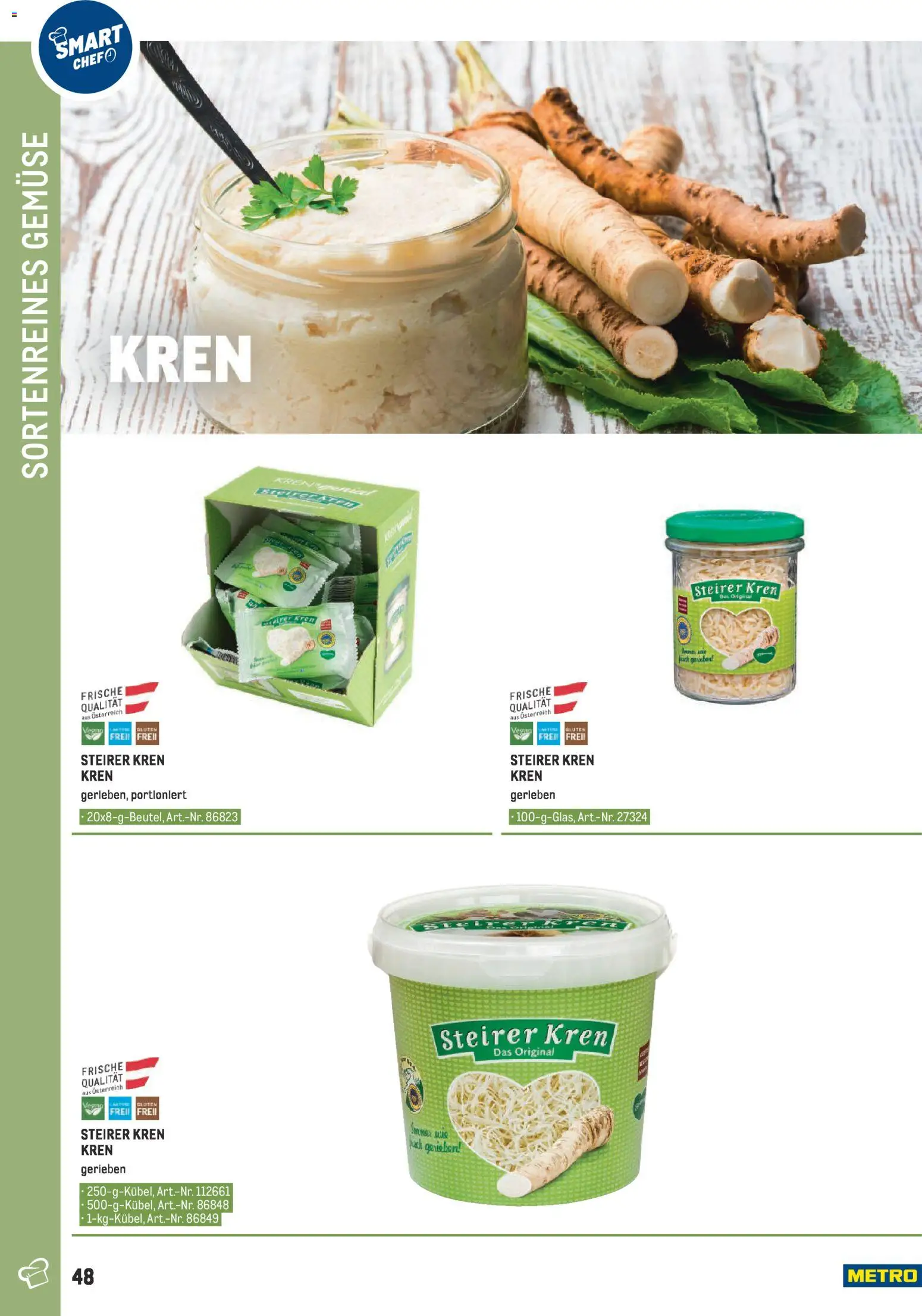 Metro angebote - Smart Chef Obst & Gemüse gültig ab 26.03.2026 | Seite: 48 | Produkte: Gemüse