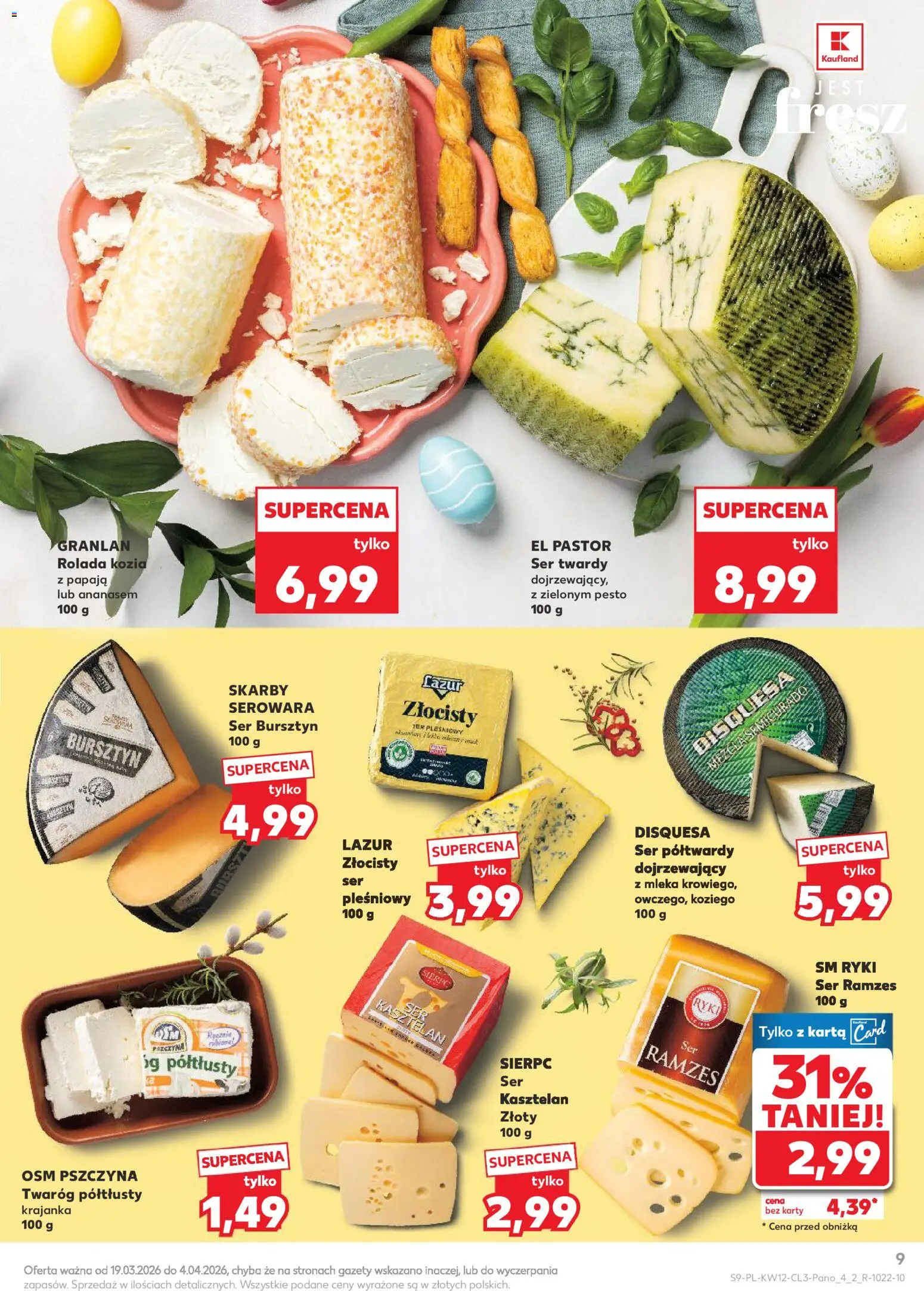 Kaufland Polsko leták - Jak święta kocham od 19.03.2026 | Strana: 9 | Produkty: Pesto, Karty