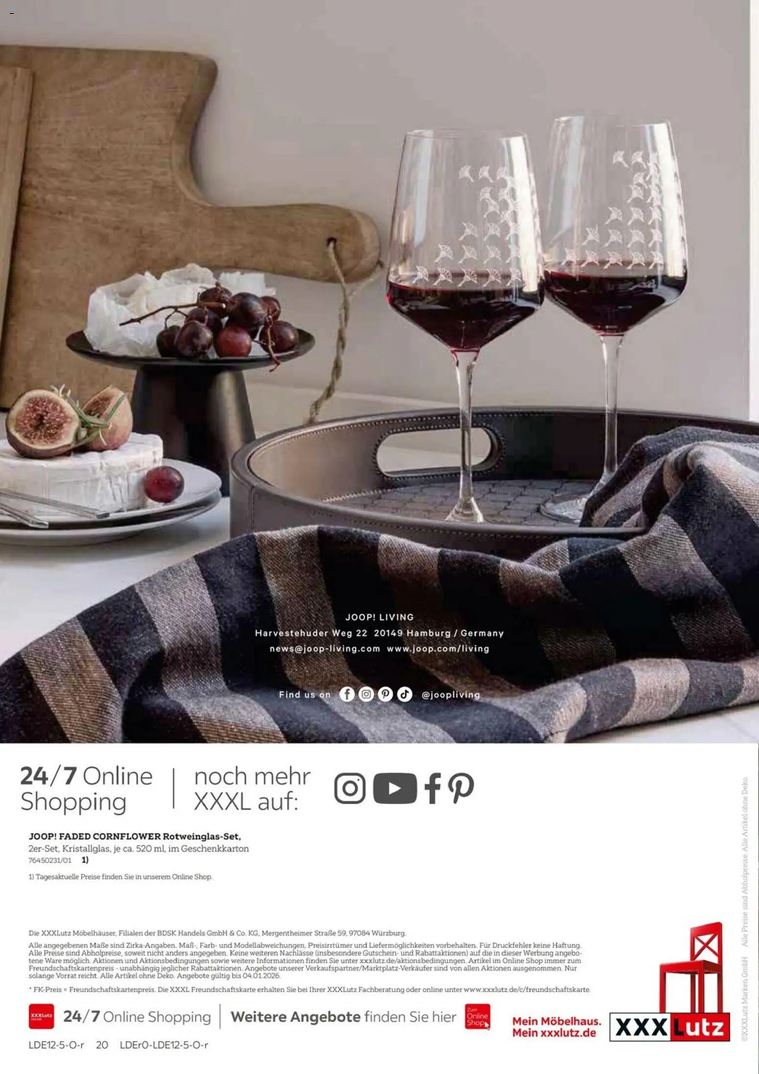 XXXL Lutz JOOP! Home Collection – gültig ab 19.12.2025 | Seite: 20