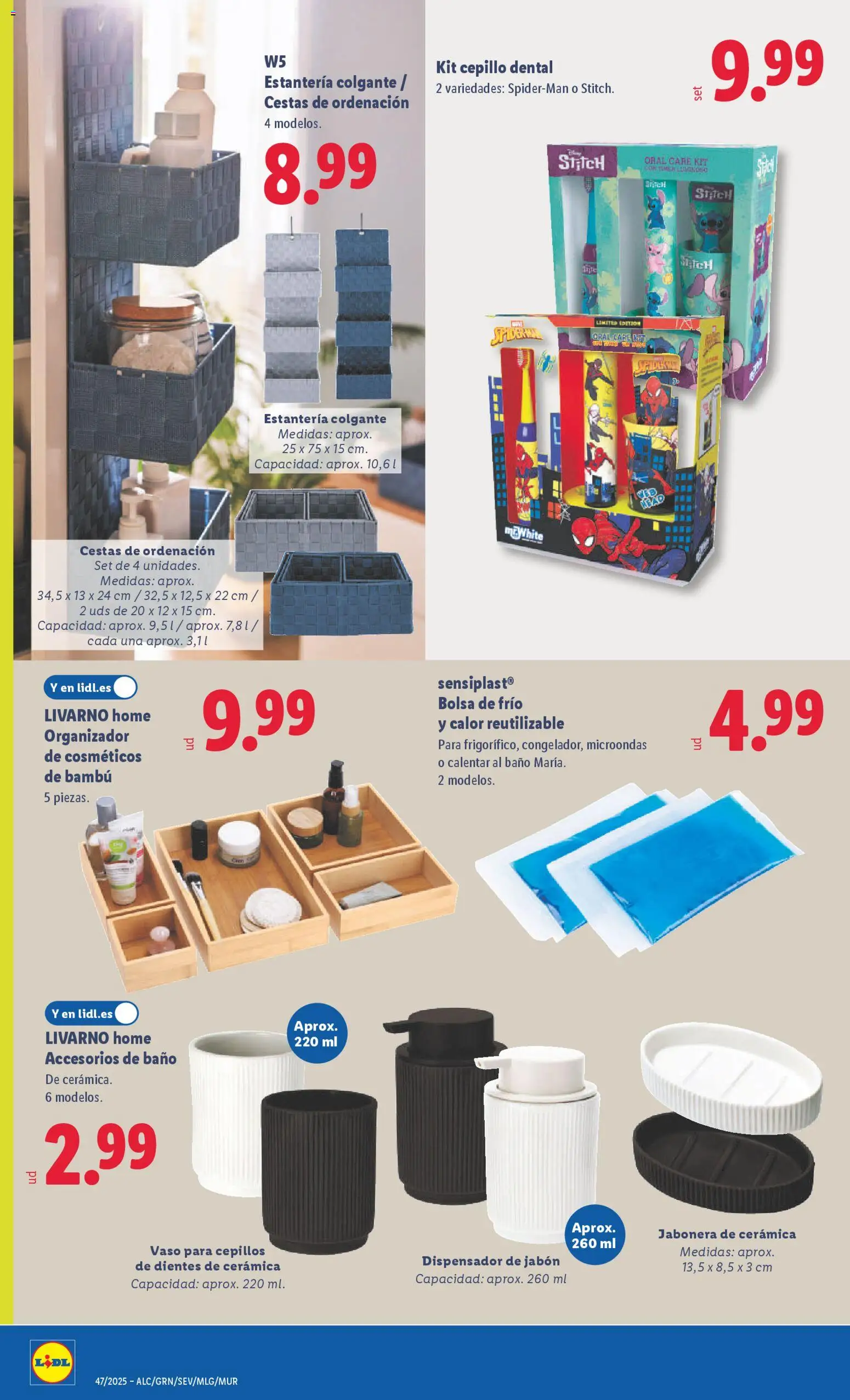 Lidl folleto de bazar │ válido desde el 17.11.2025 | Página: 32 | Productos: Cepillo, Jabón, Dispensador de jabón, Bolsa
