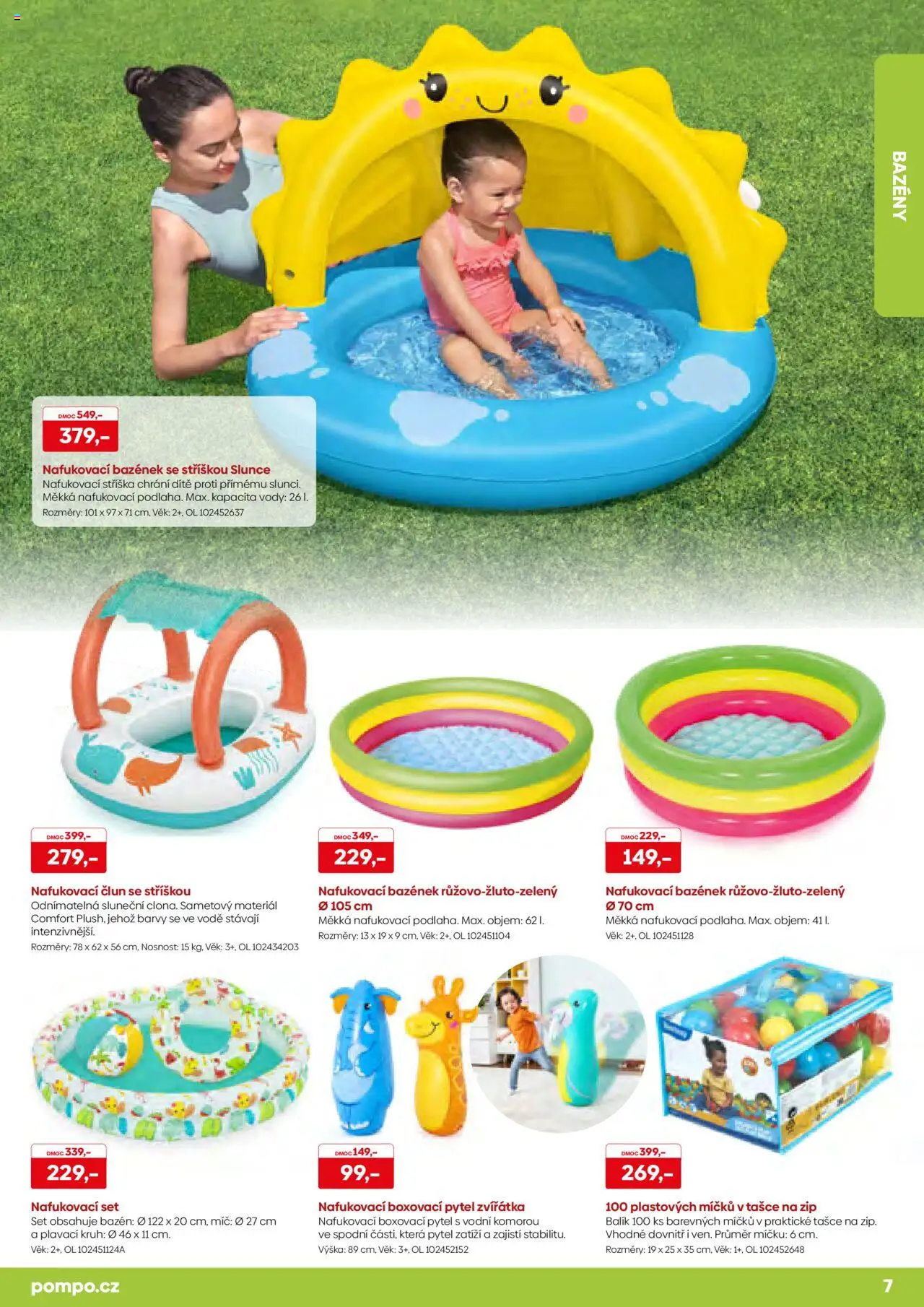 POMPO katalog Léto 2025 od 16.05.2025 | Strana: 7 | Produkty: Bazény, Bazén, Barvy