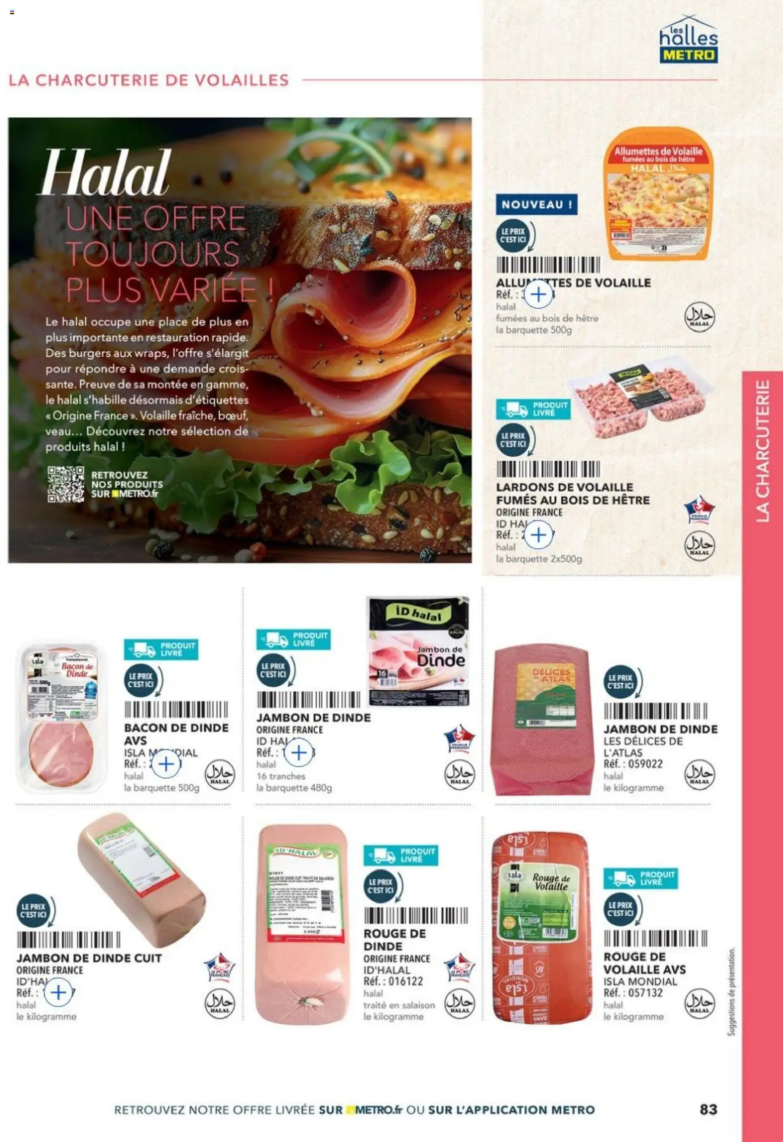{H1} | Page: 83 | Produits: Volaille, Lardons, Jambon, Livre