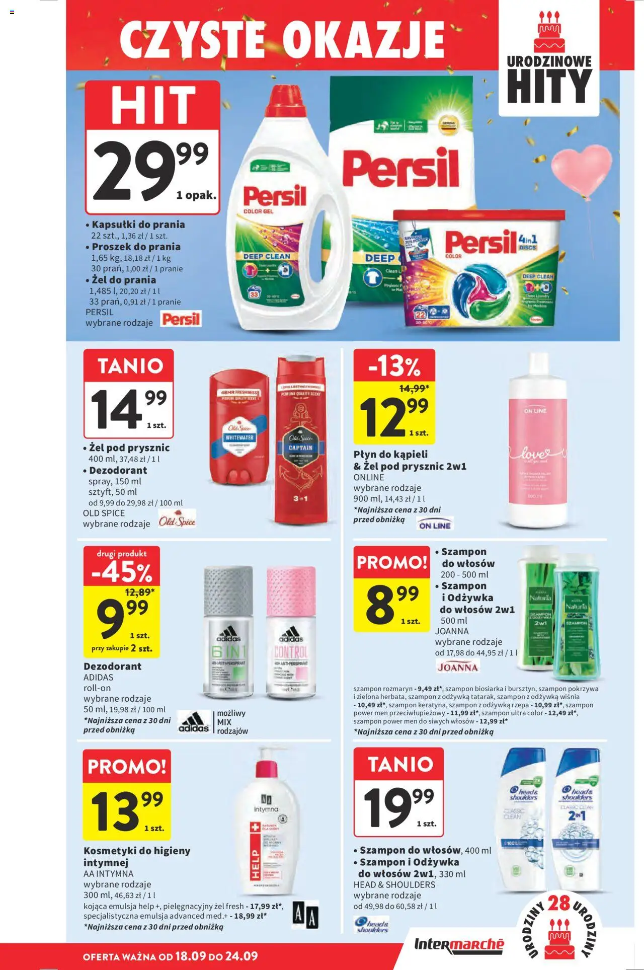 Intermarche Gazetka od 18.09.2025 | Strona: 43 | Produkty: Rozmaryn, Kosmetyki, Szampon, Żel pod prysznic